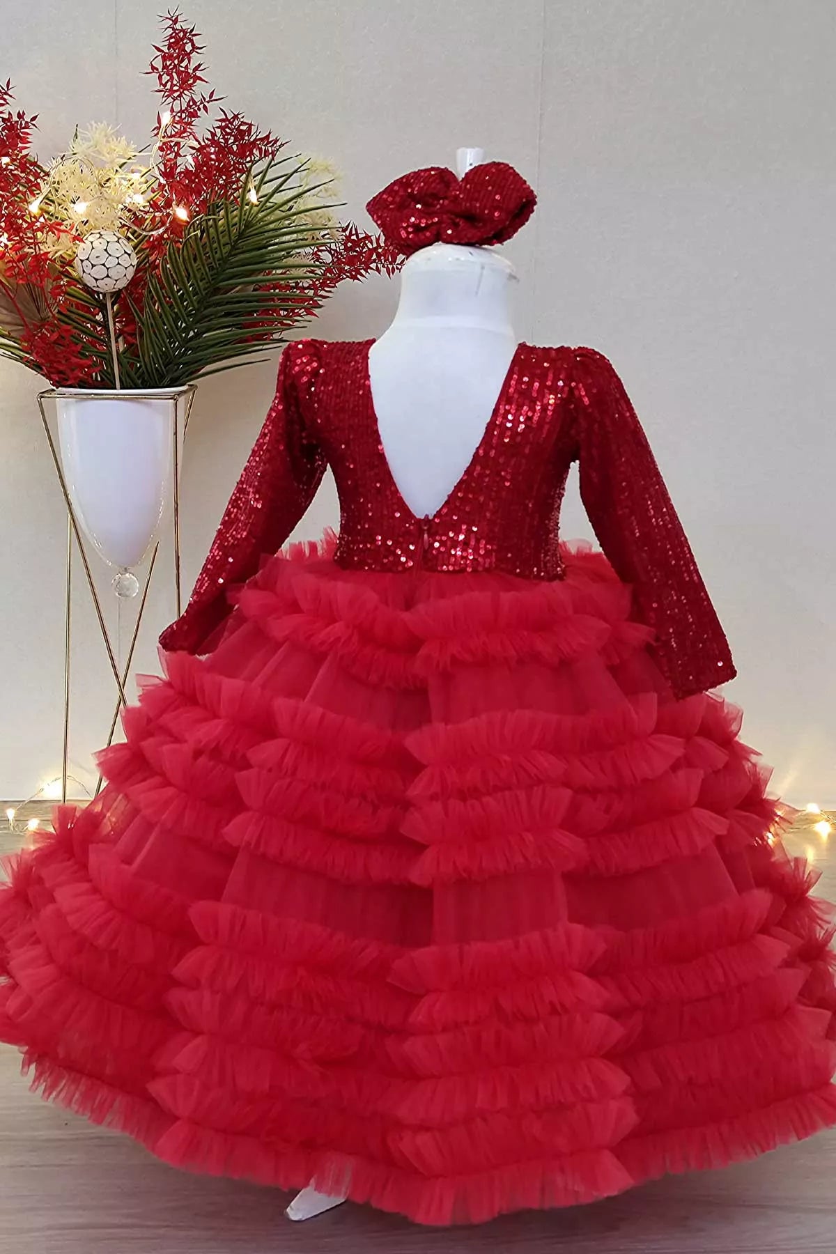 Kourtney Red Party Dress
