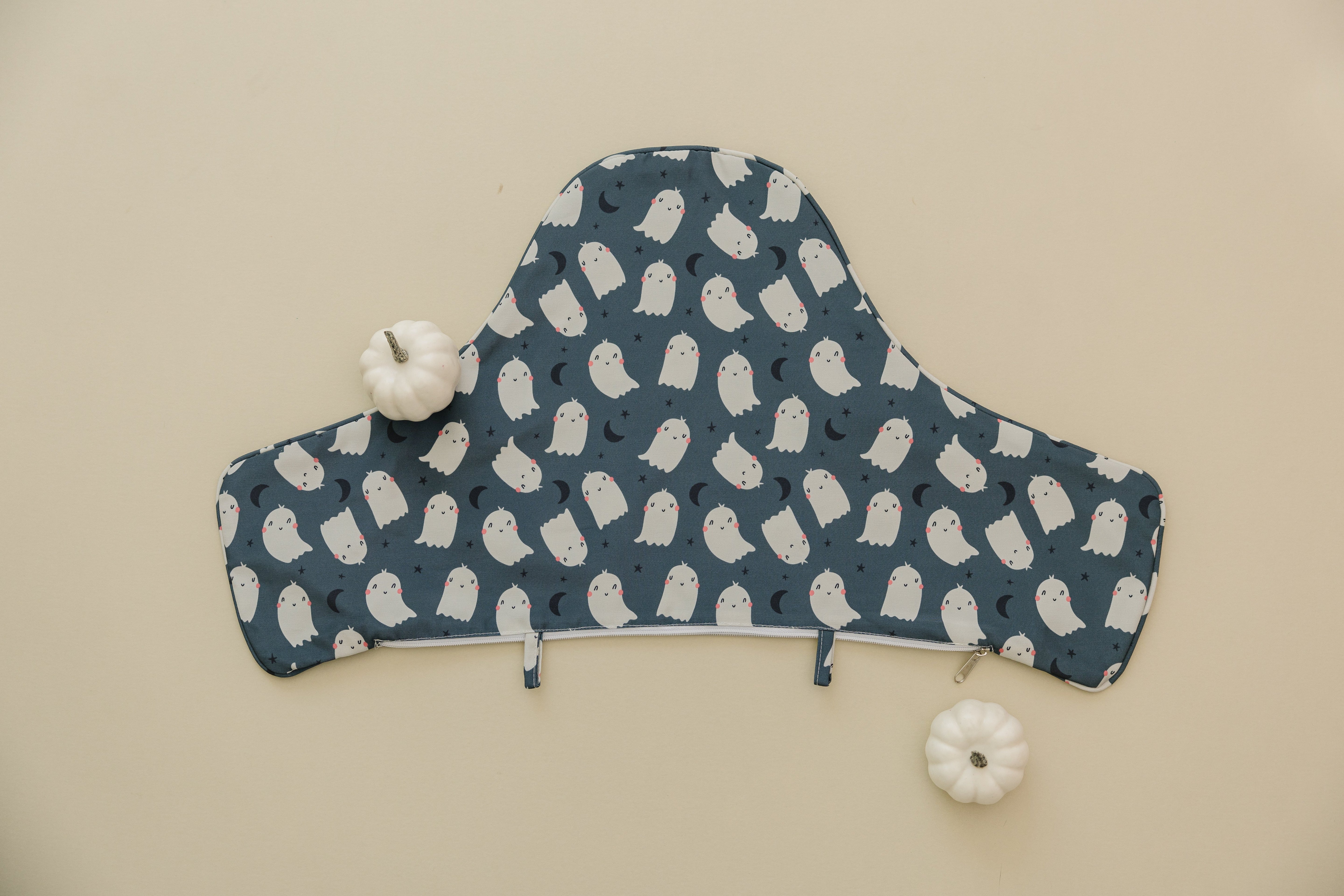 Black Ghost Print Ikea Antilop Cushion Cover - Optional Custom Embroidery!