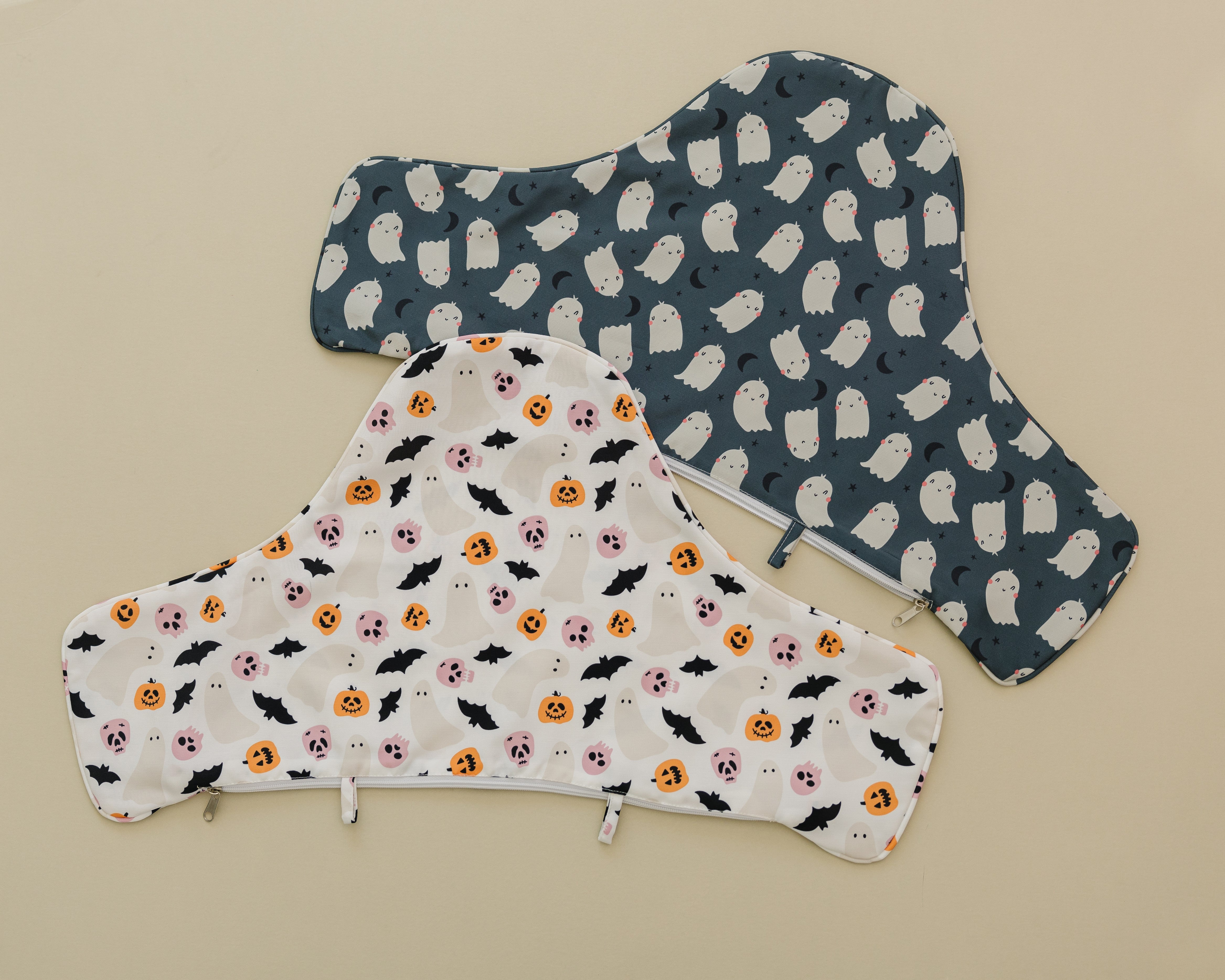 Black Ghost Print Ikea Antilop Cushion Cover - Optional Custom Embroidery!