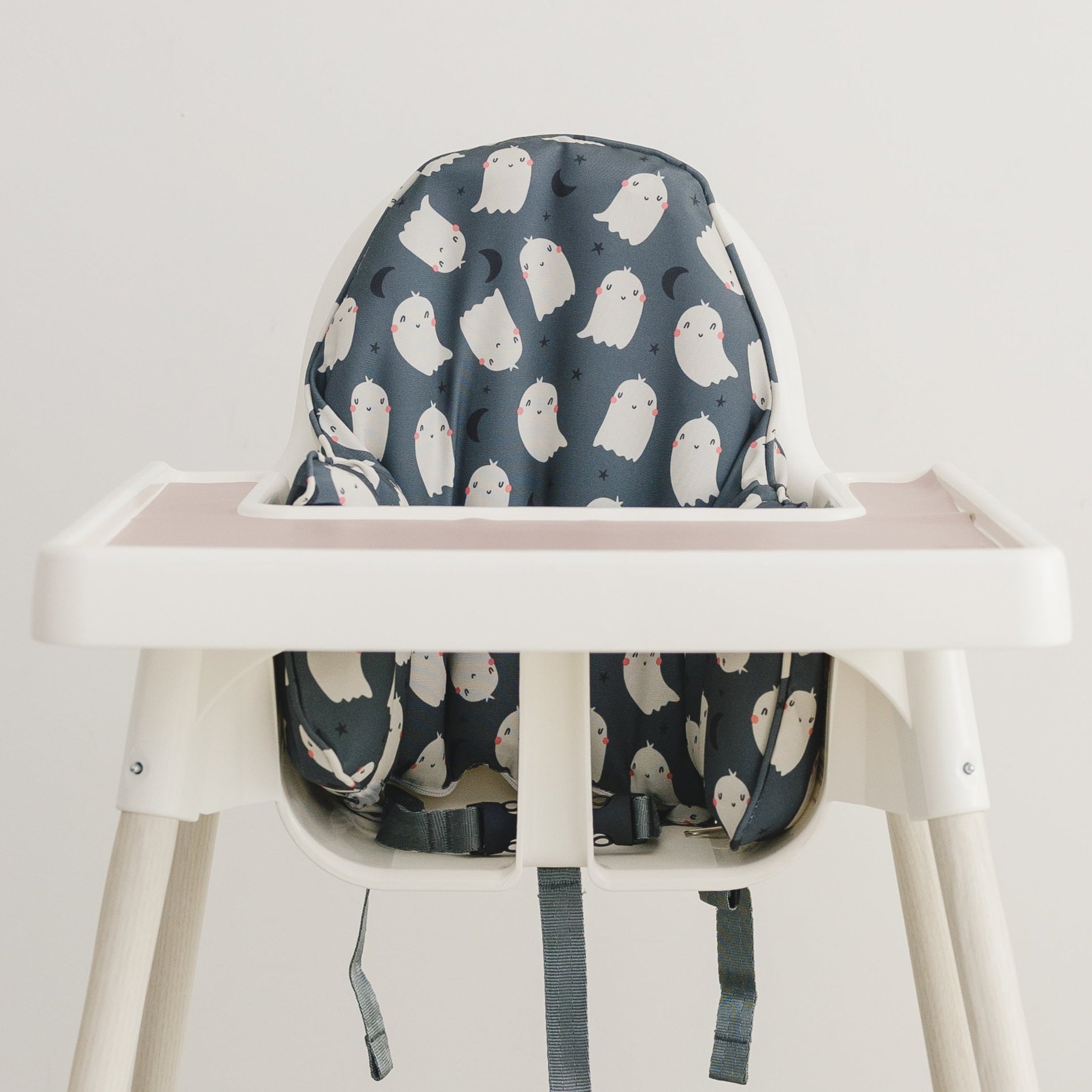 Black Ghost Print Ikea Antilop Cushion Cover - Optional Custom Embroidery!