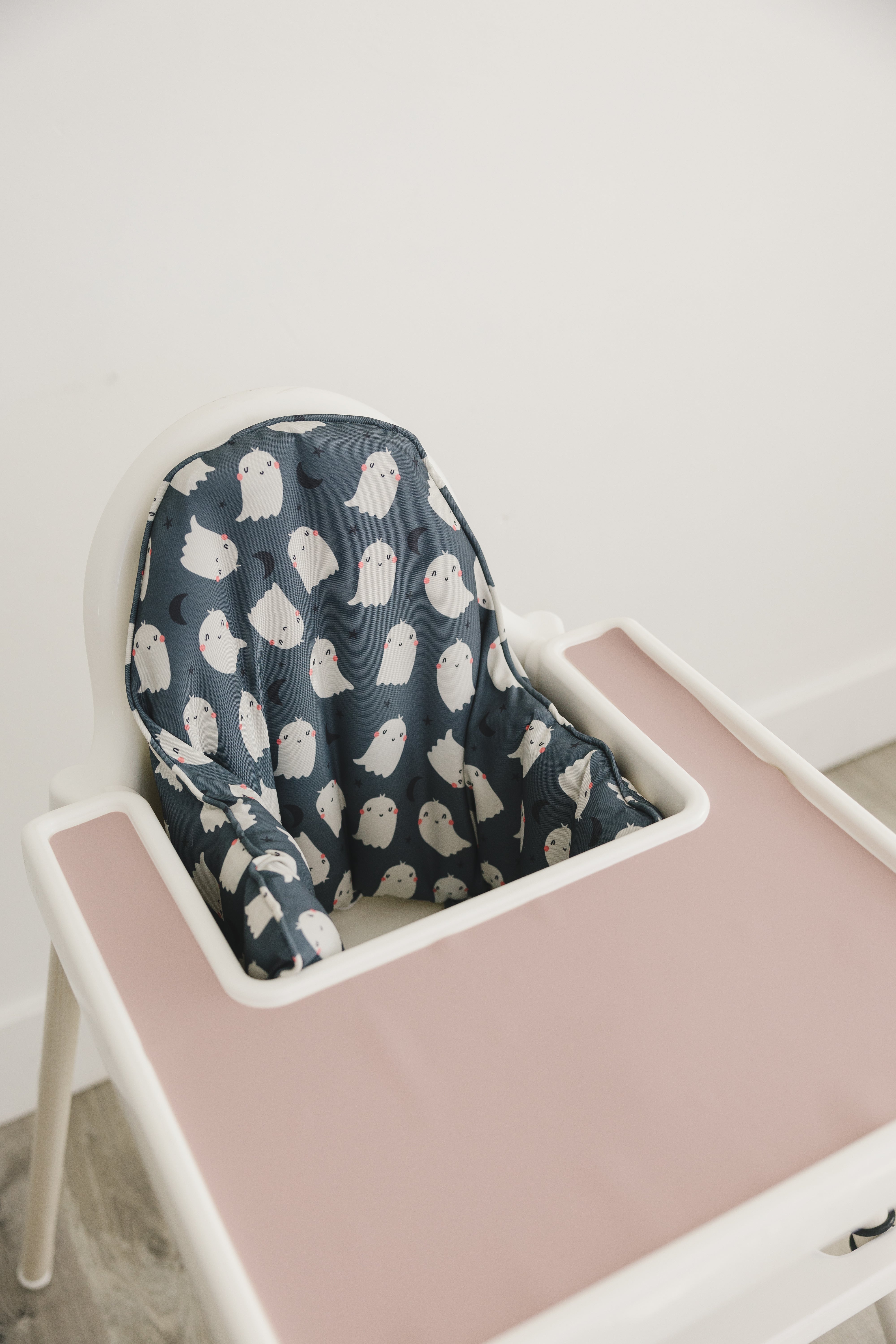 Black Ghost Print Ikea Antilop Cushion Cover - Optional Custom Embroidery!
