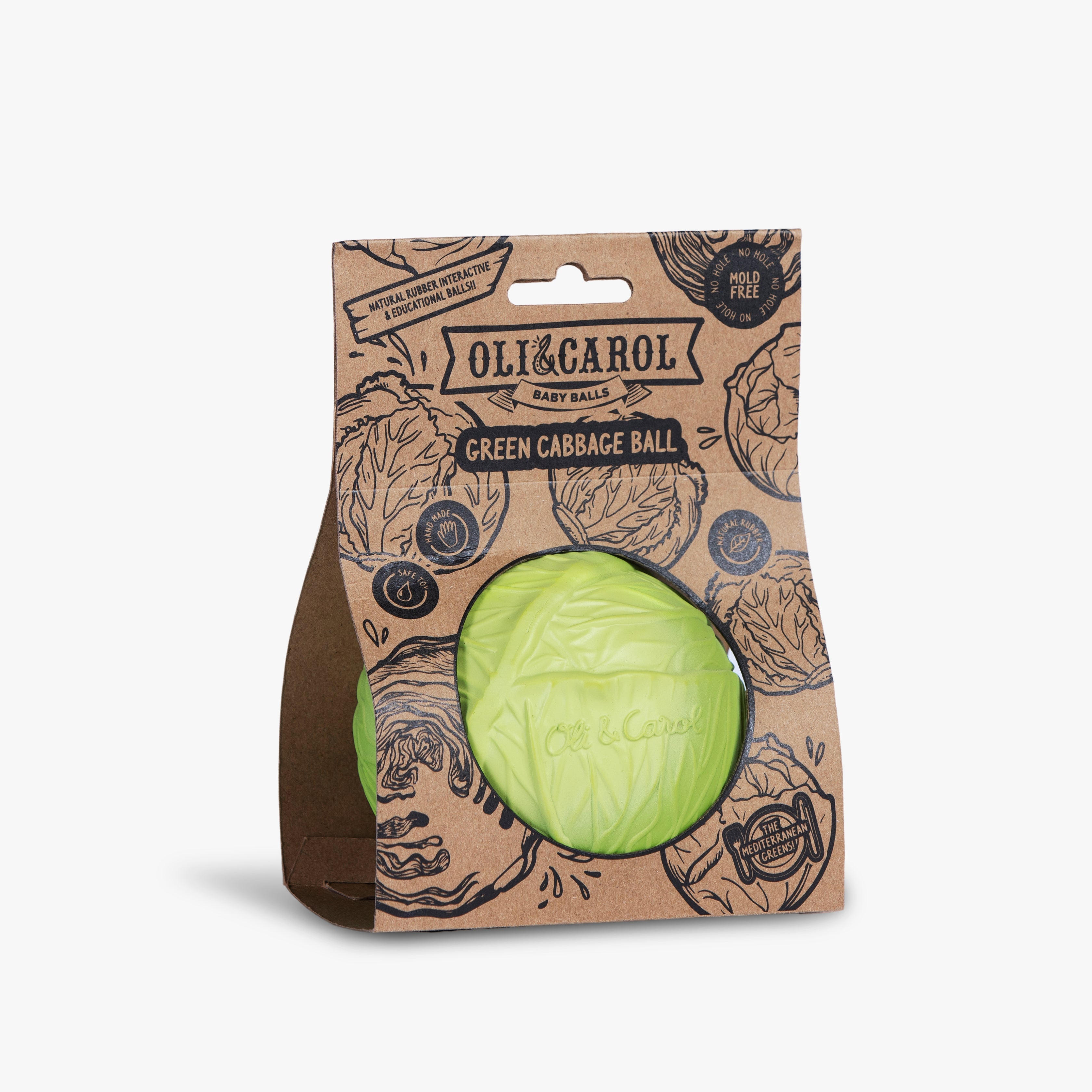 OLI&CAROL Green Cabbage Baby Ball