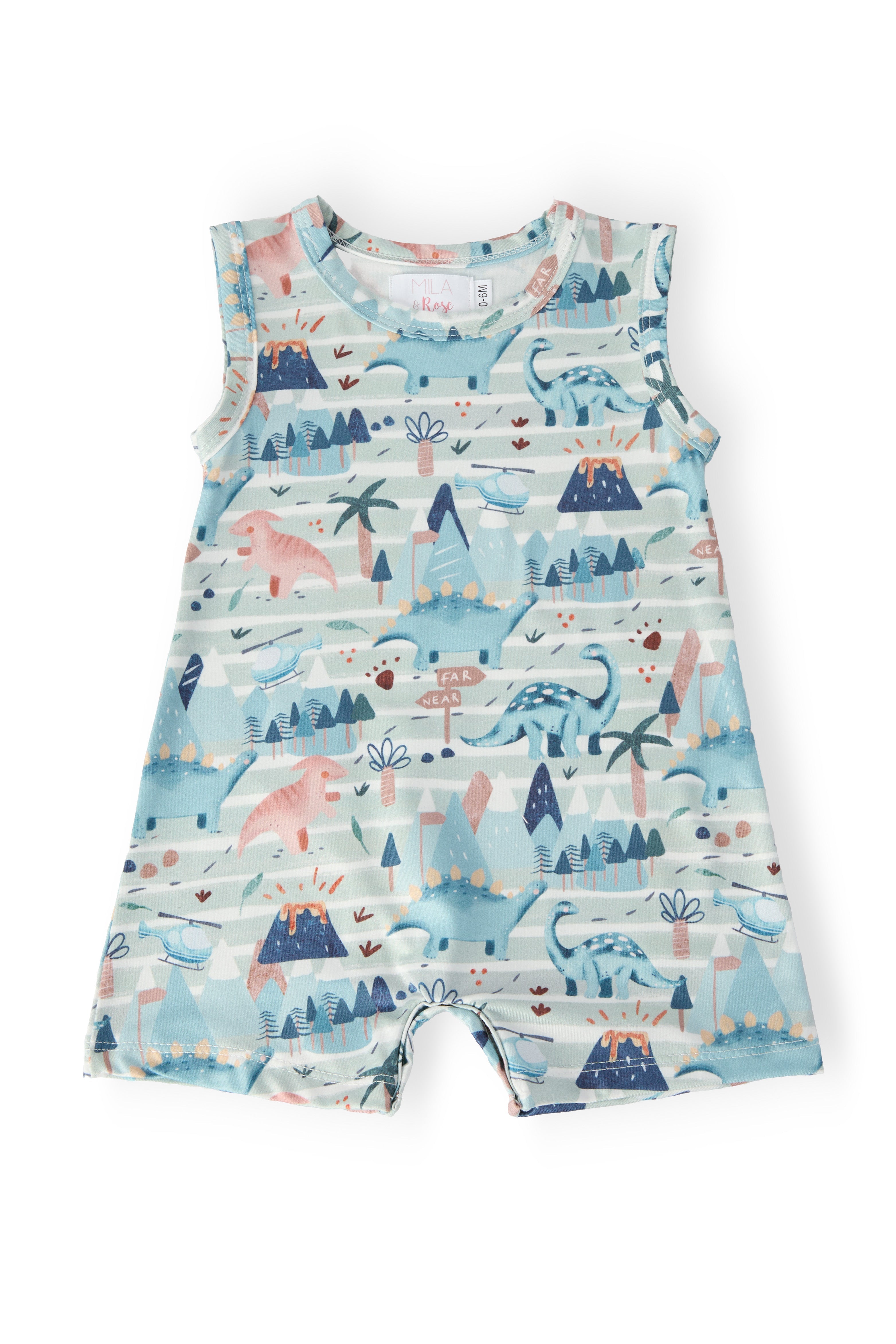 Dino Tracks Shorty One-piece