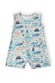Dino Tracks Shorty One-piece
