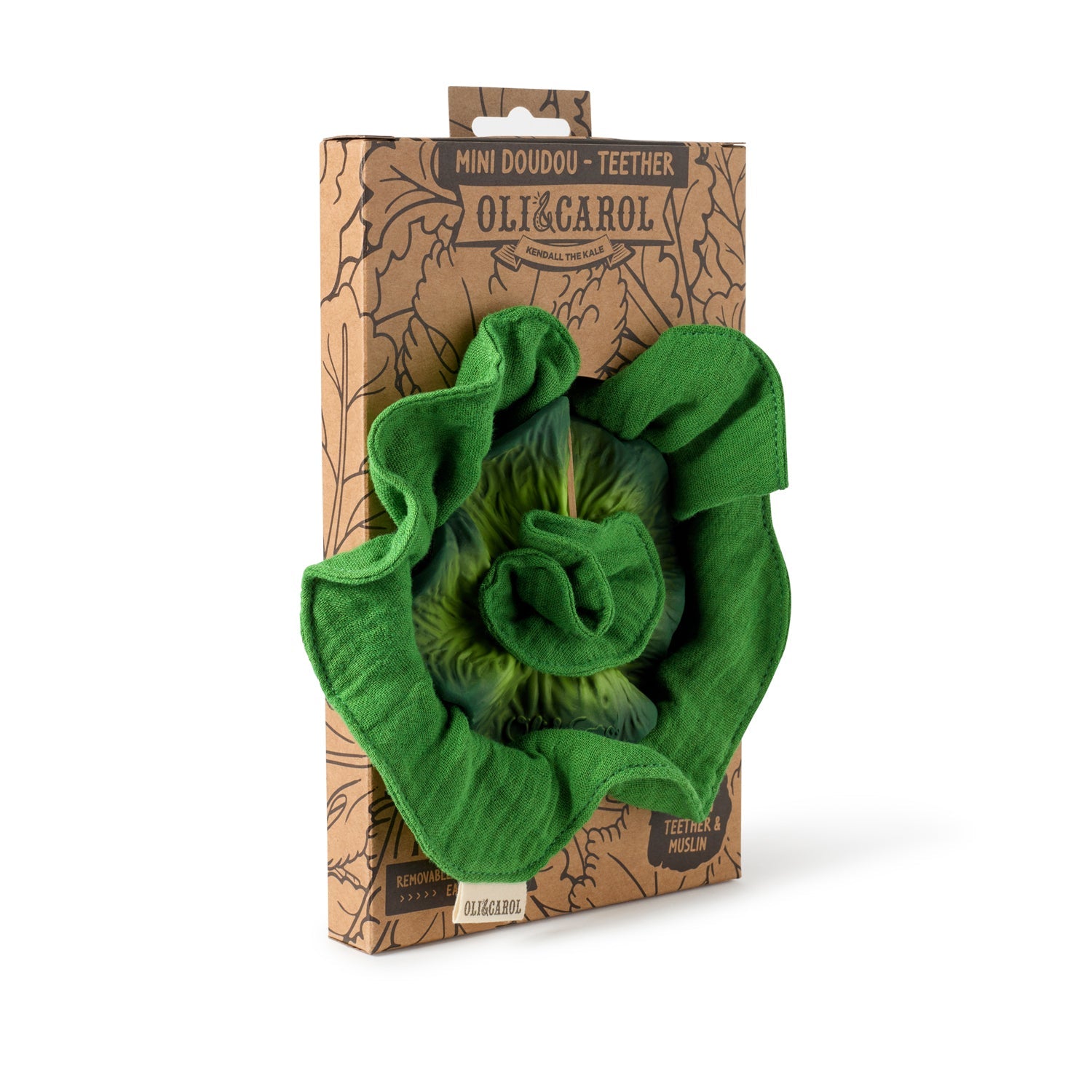 OLI&CAROL Kendall the Kale Mini Doudou-Teether