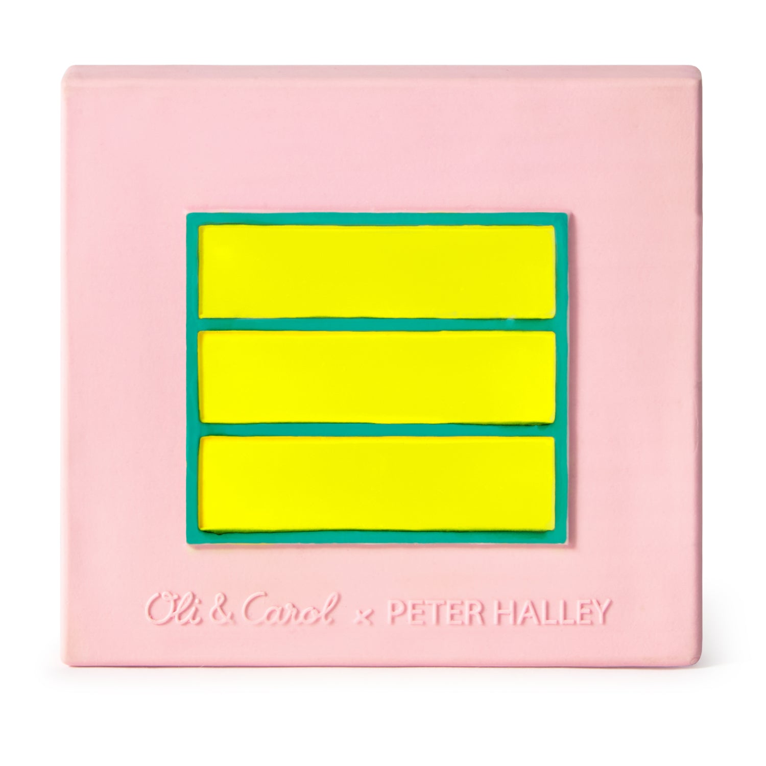 Peter Halley Baby Teether Pink Cell