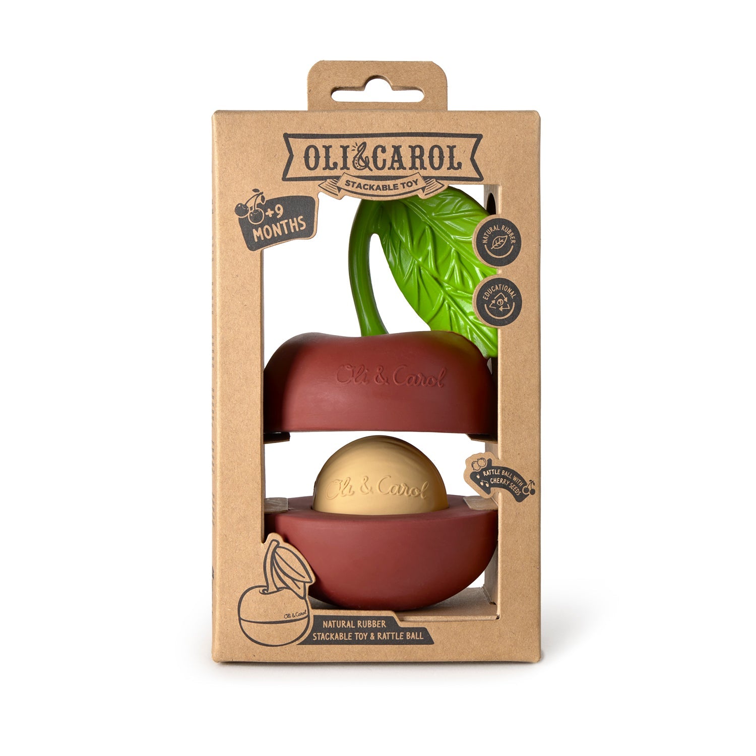 Cherry Stacking Toy & Rattle Ball