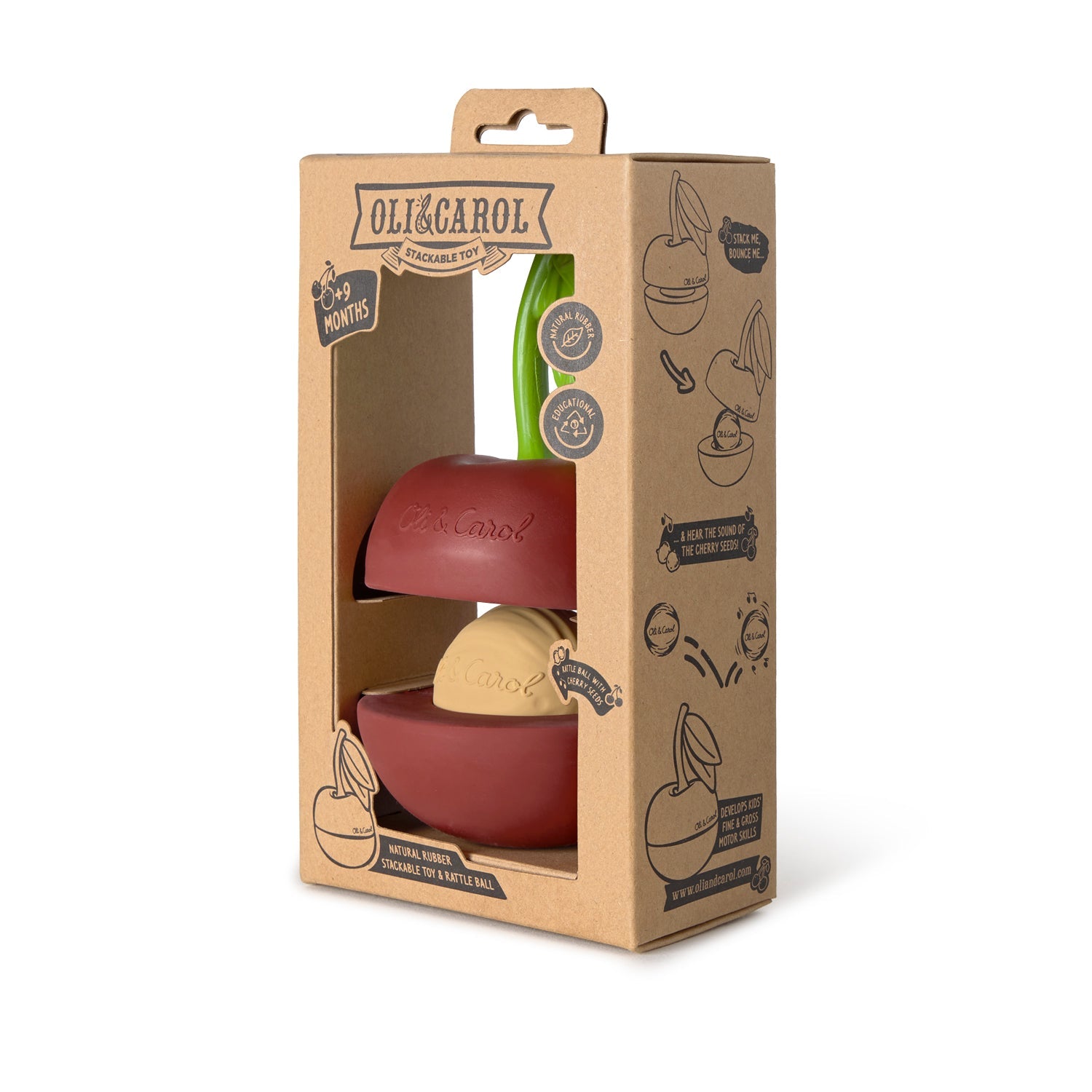 Cherry Stacking Toy & Rattle Ball