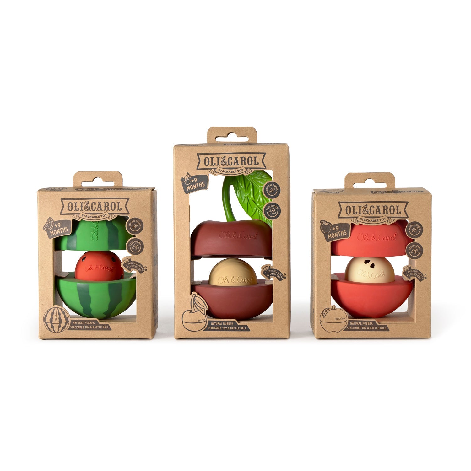 Watermelon Stacking Toy & Rattle Ball