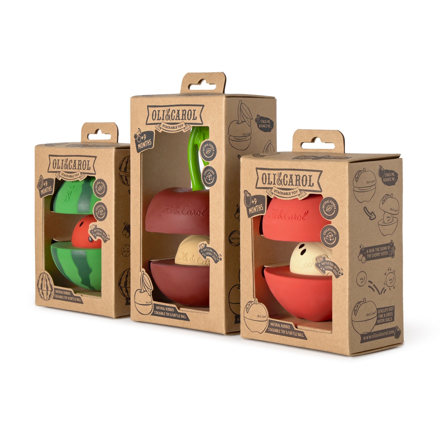 Watermelon Stacking Toy & Rattle Ball