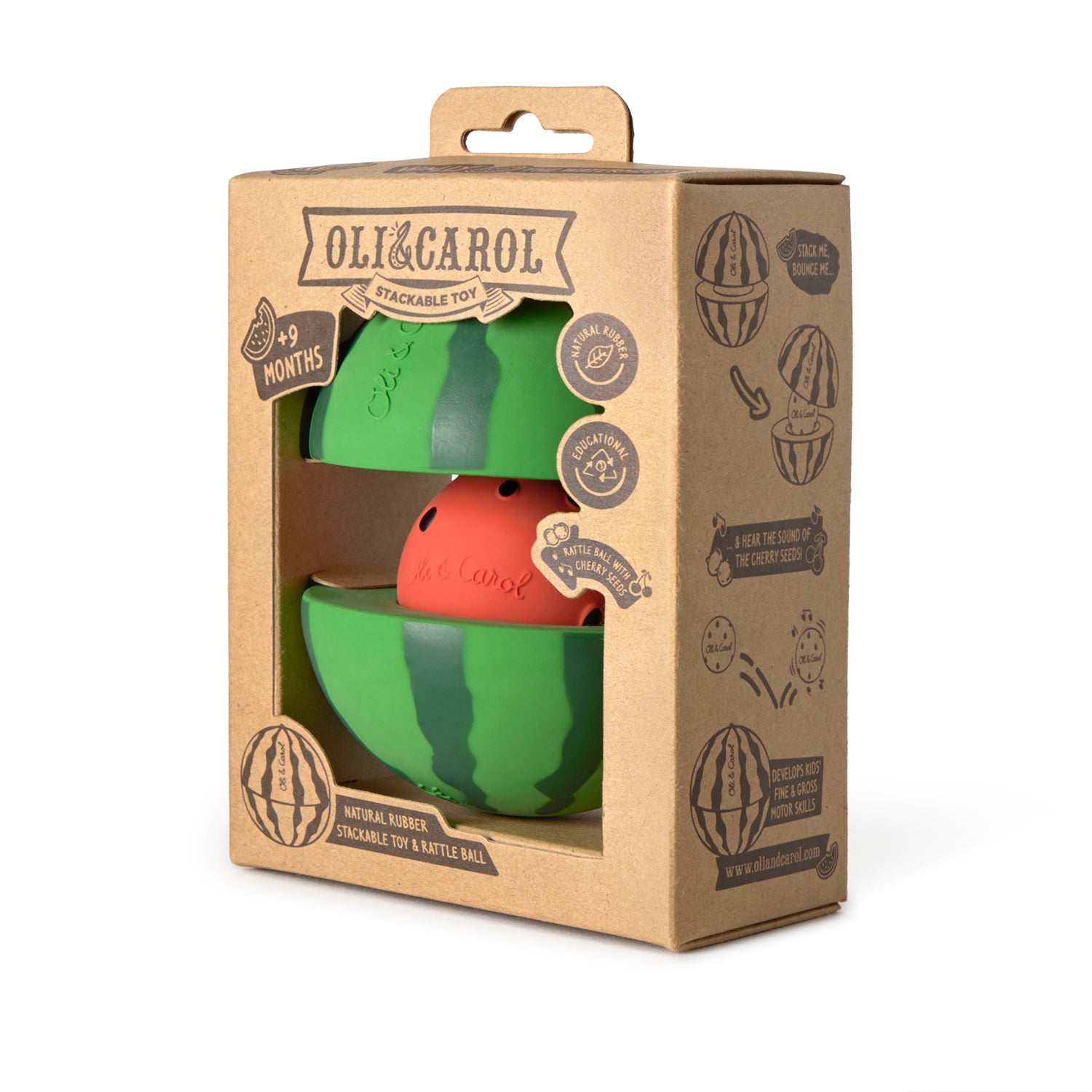 Watermelon Stacking Toy & Rattle Ball