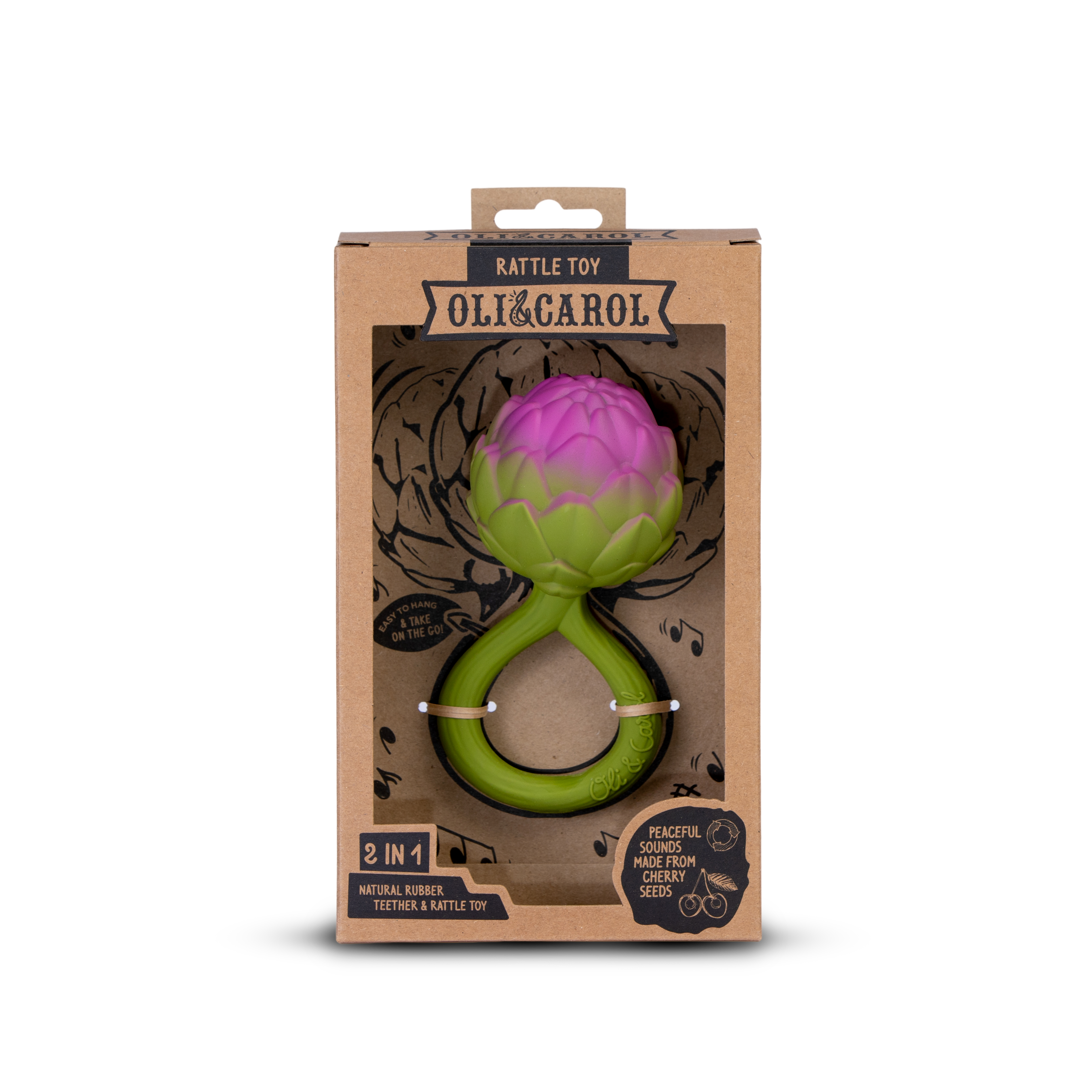 OLI&CAROL Artichoke Rattle Toy