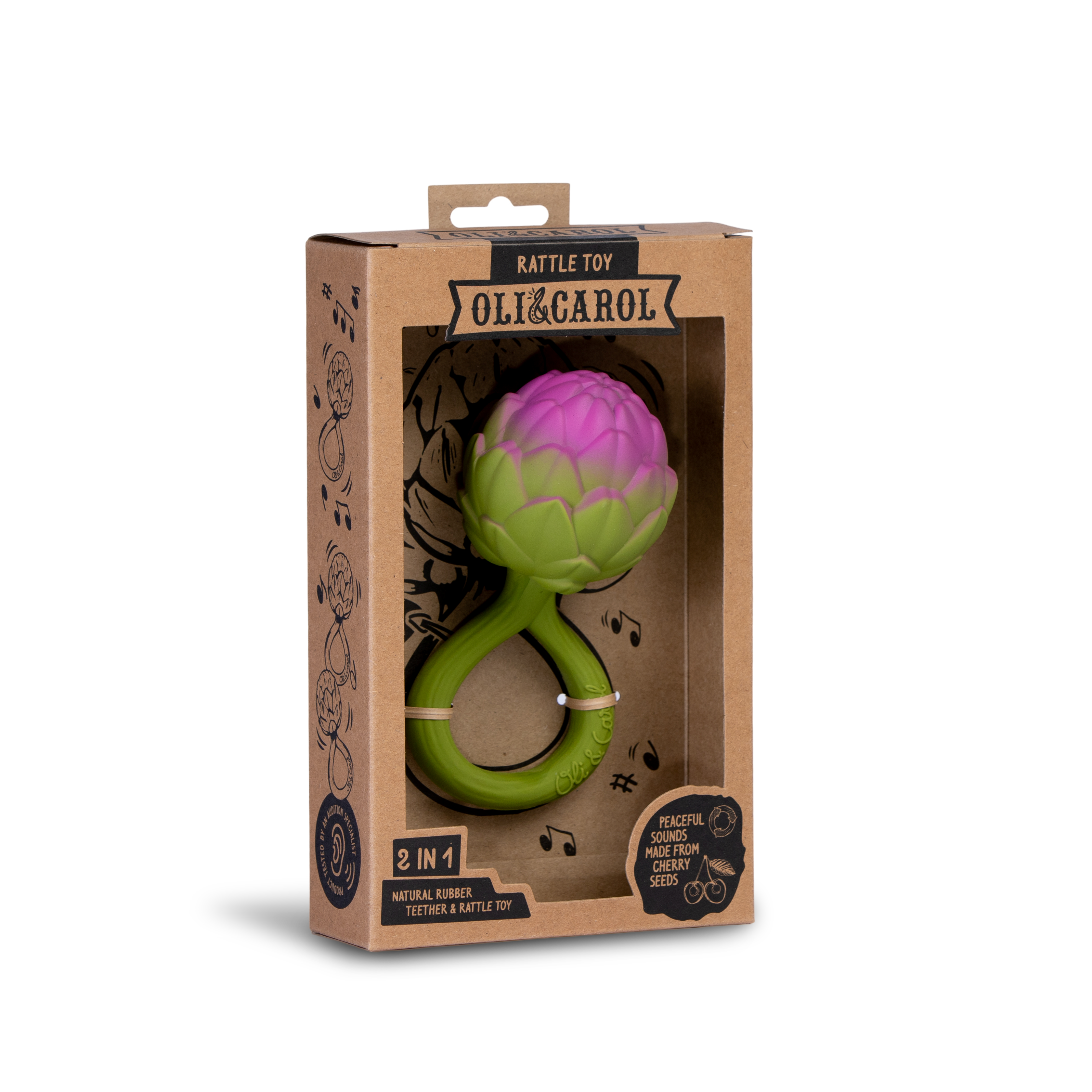 OLI&CAROL Artichoke Rattle Toy