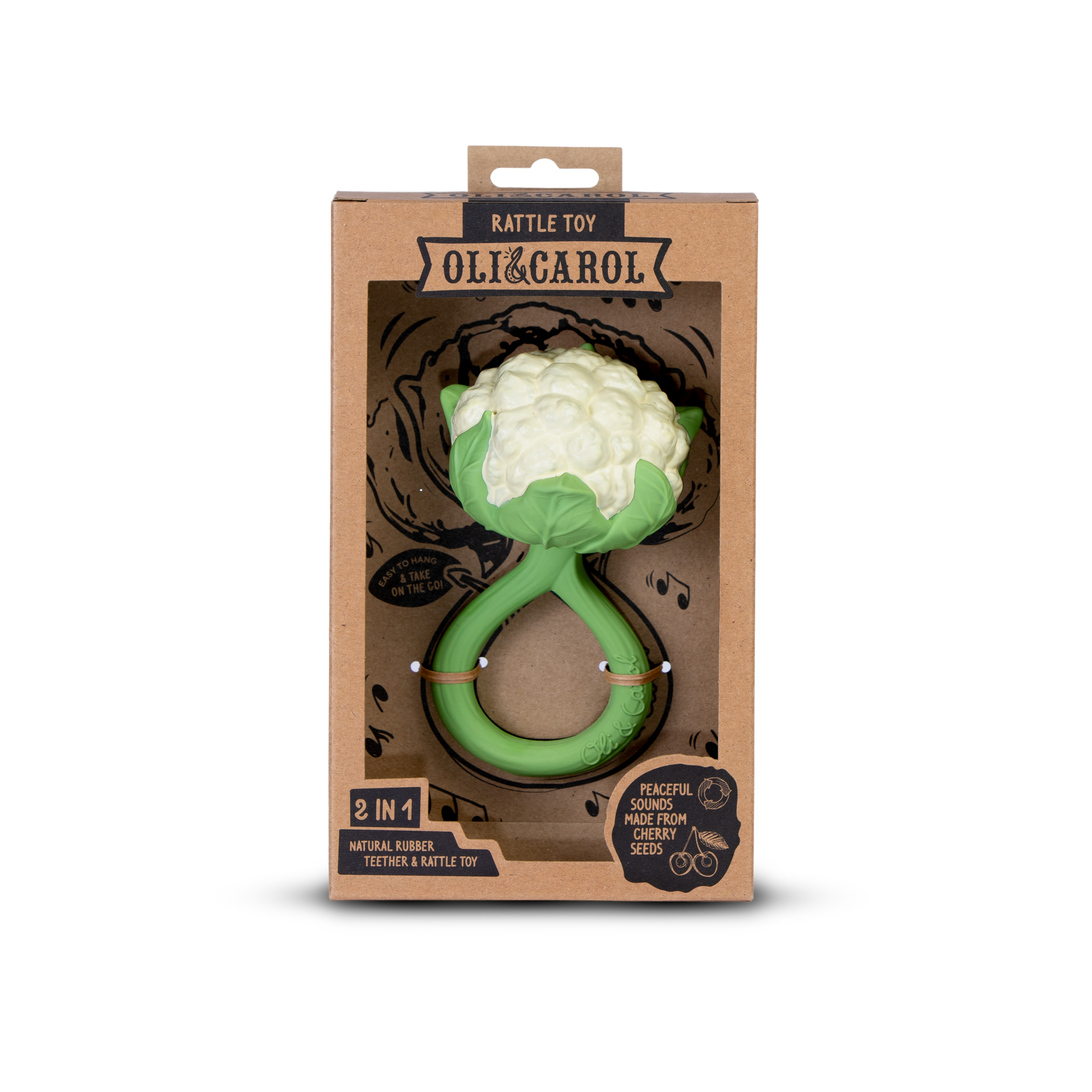 OLI&CAROL Cauliflower Rattle Toy