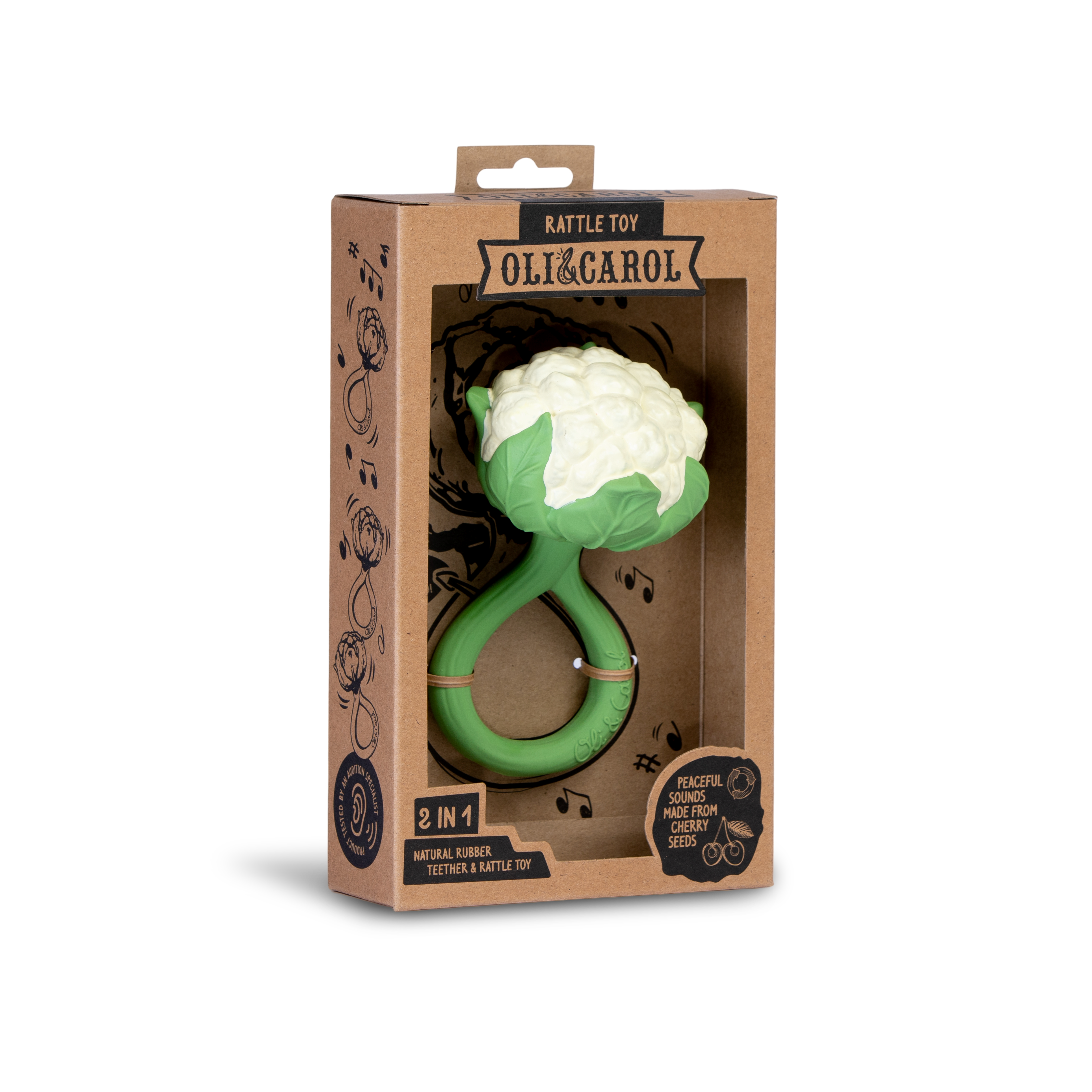 OLI&CAROL Cauliflower Rattle Toy