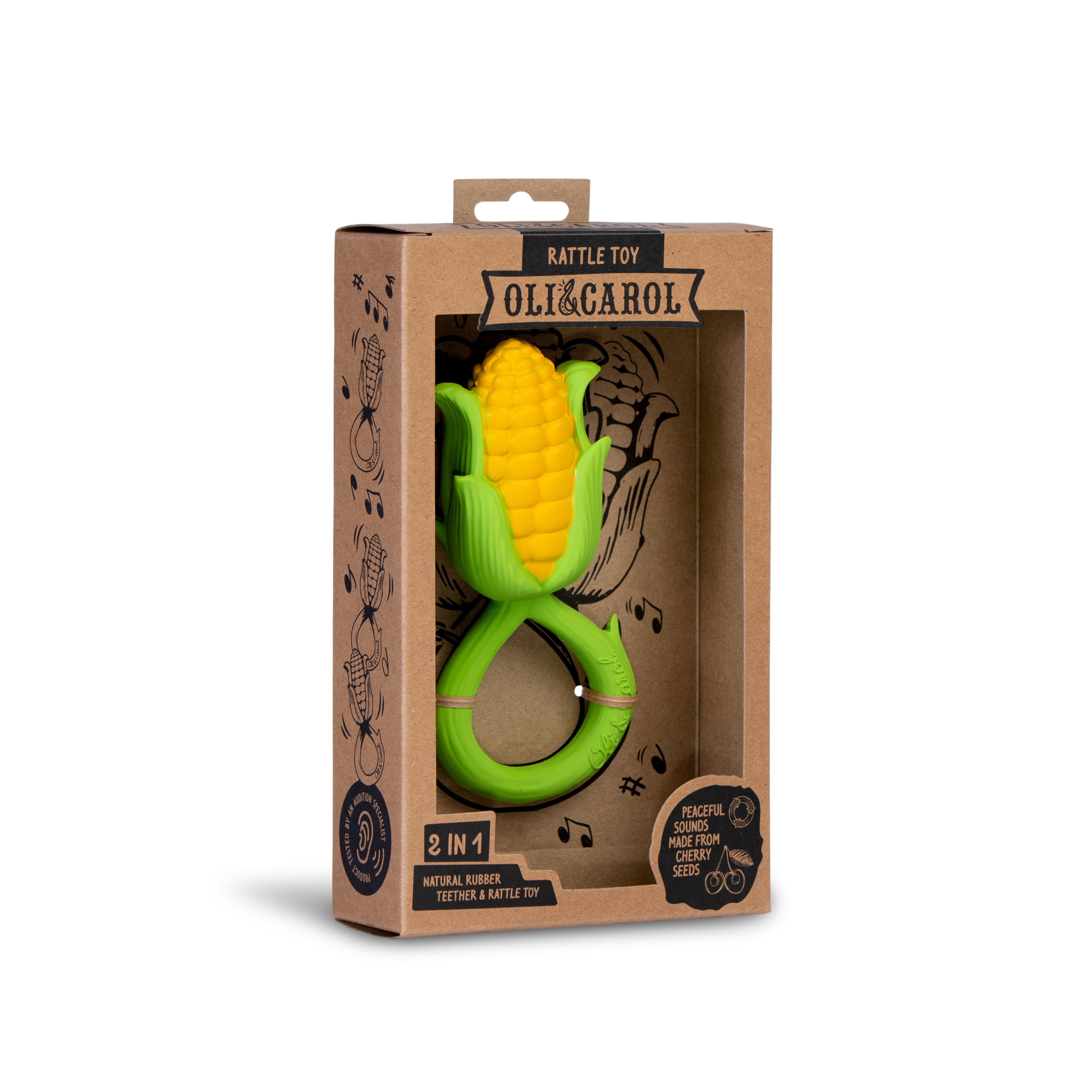 OLI&CAROL Corn Rattle Toy