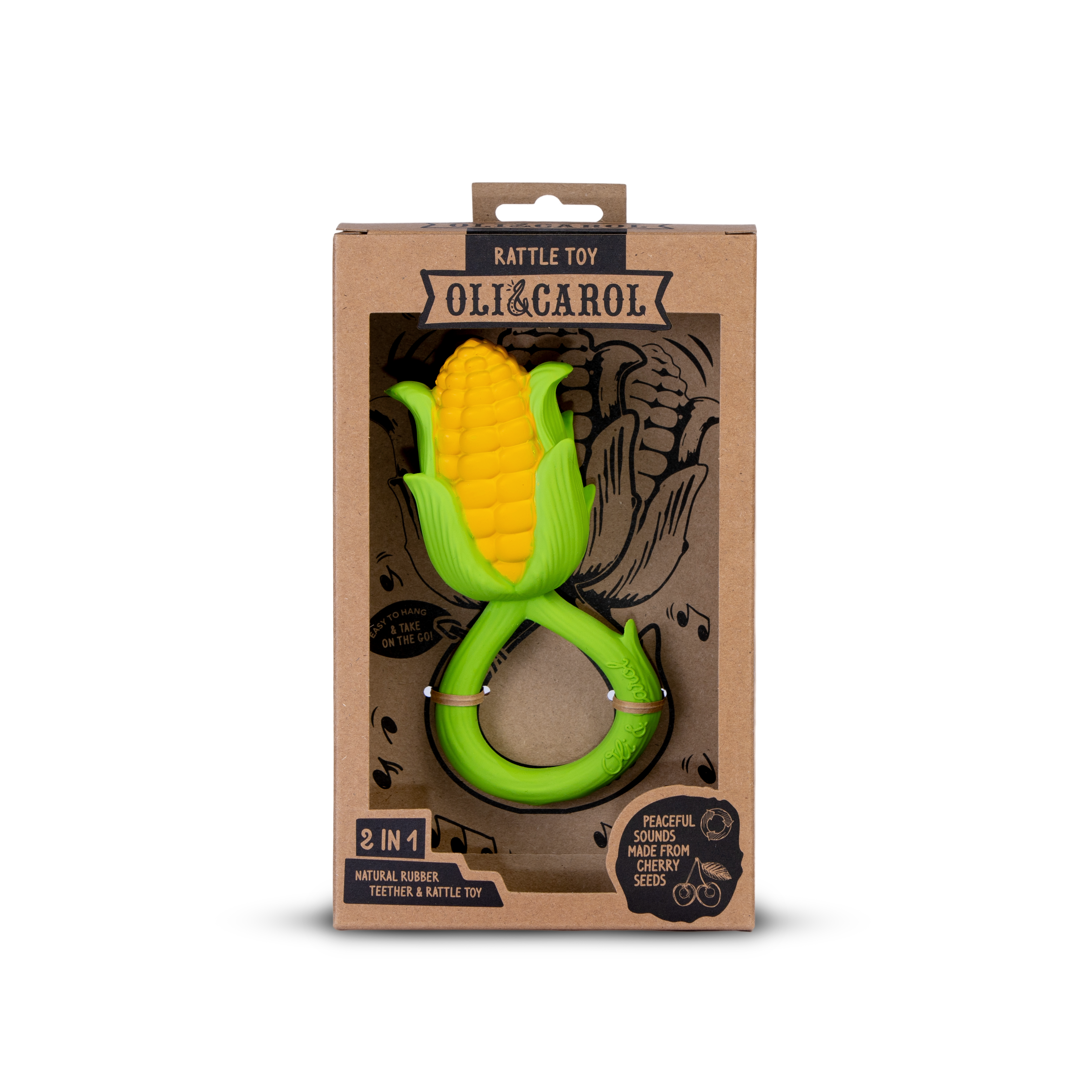 OLI&CAROL Corn Rattle Toy