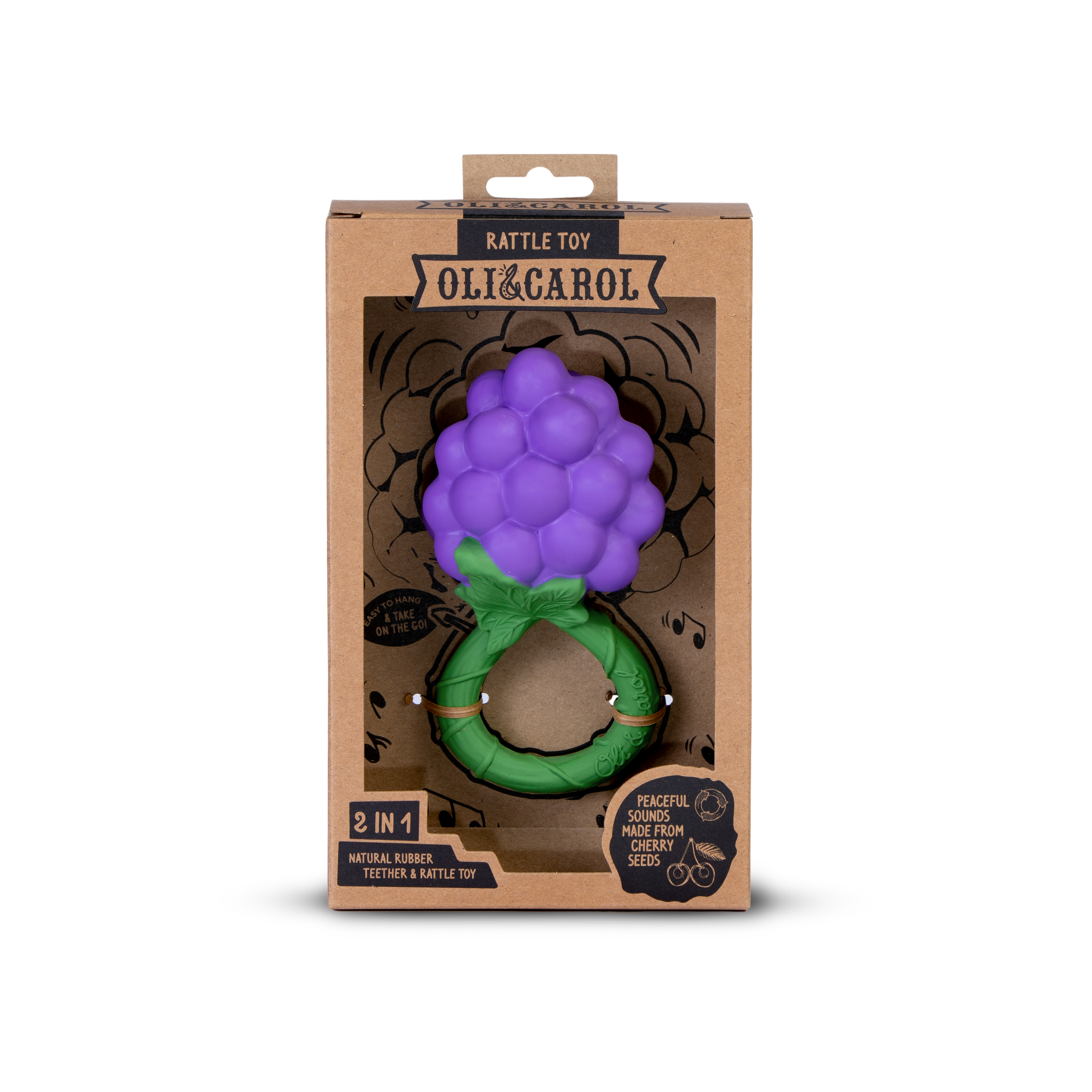 OLI&CAROL Grape Rattle Toy