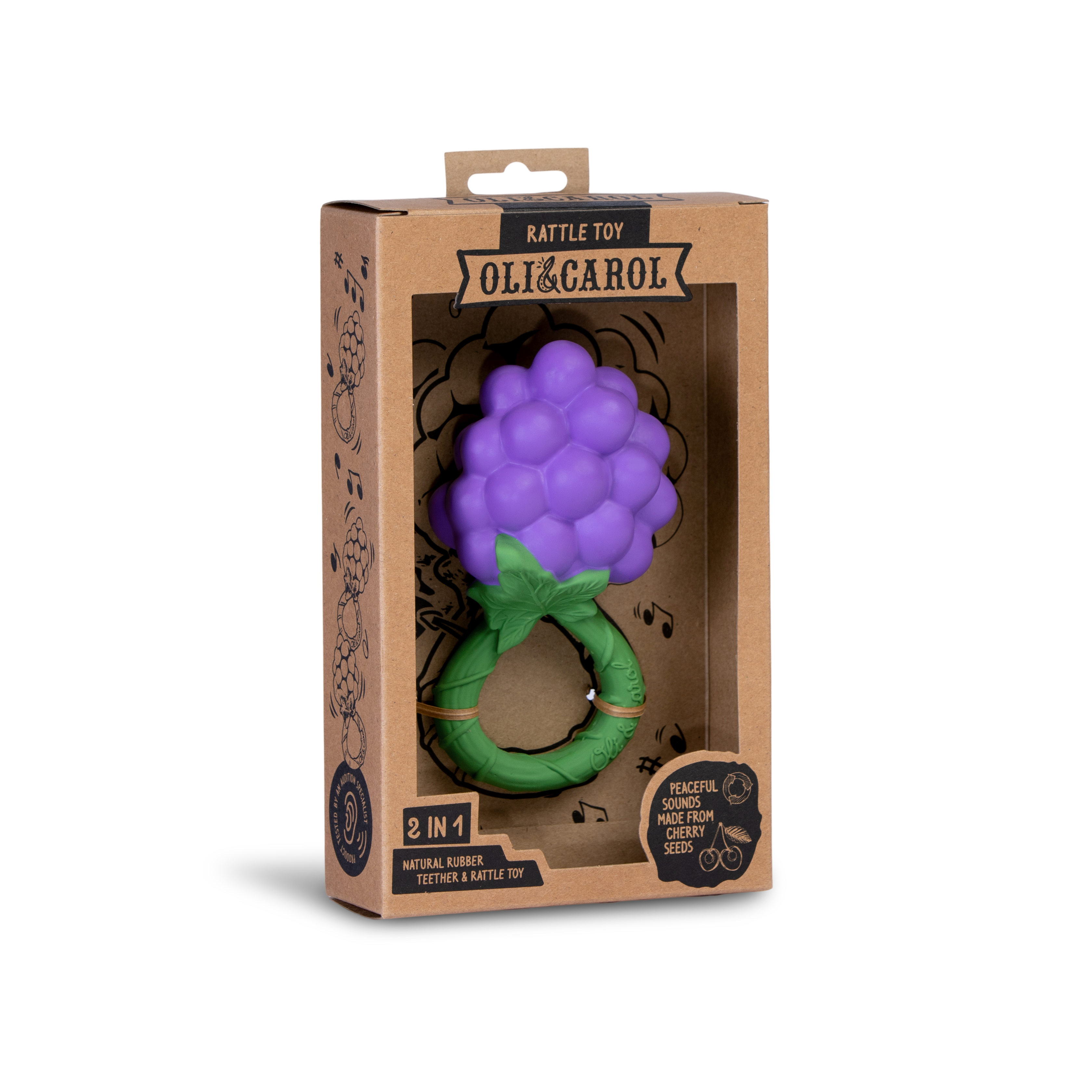 OLI&CAROL Grape Rattle Toy