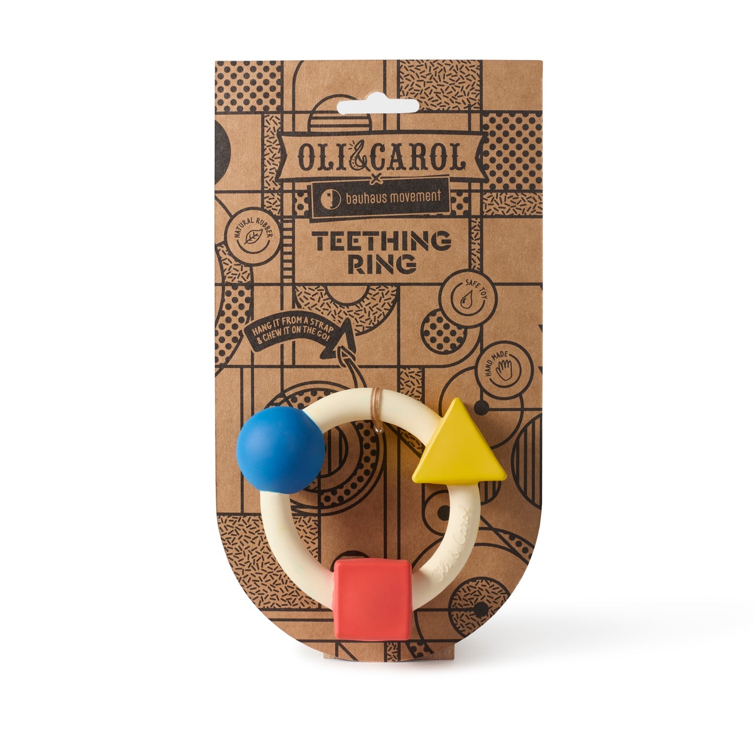 OLI&CAROL Bauhaus Movement Teething Ring Basic