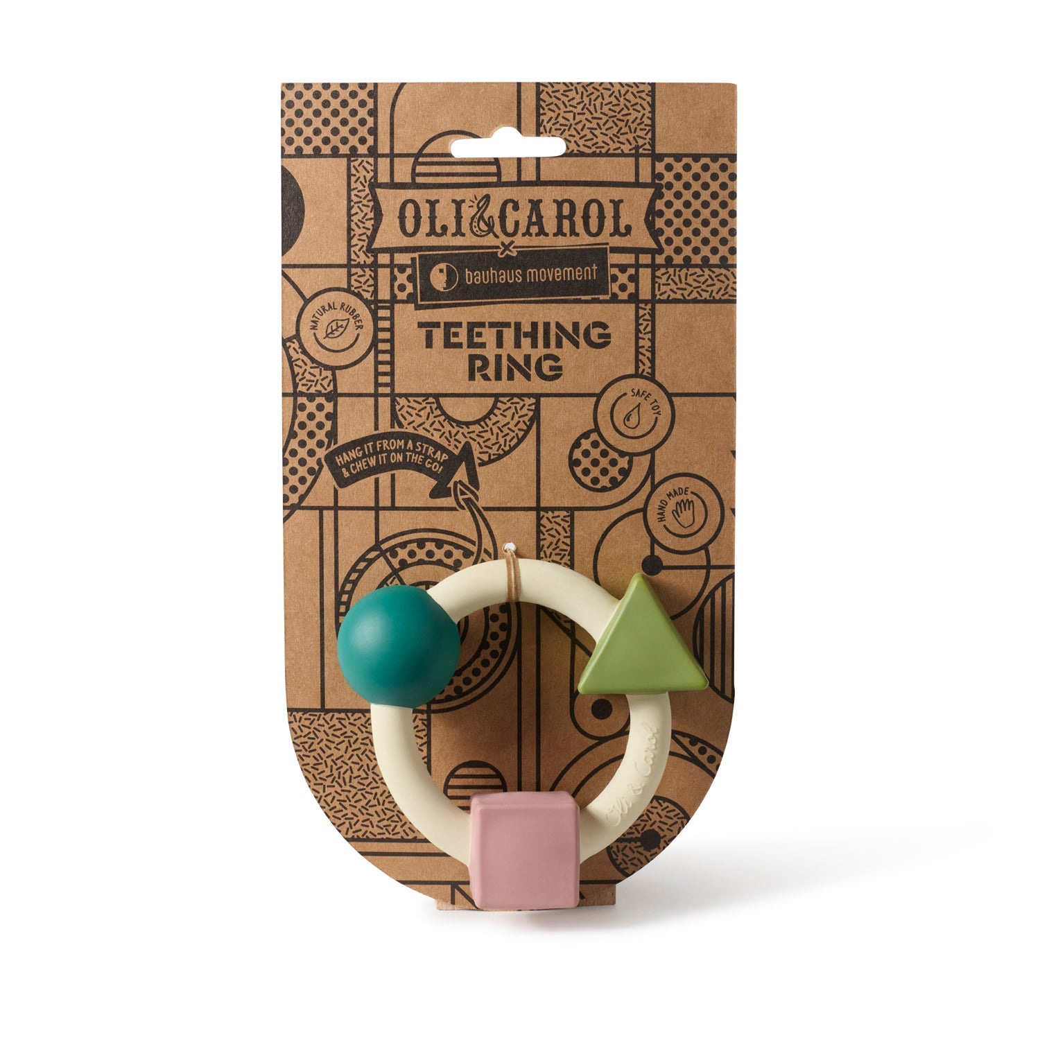 OLI&CAROL Bauhaus Movement Teething Ring Soft