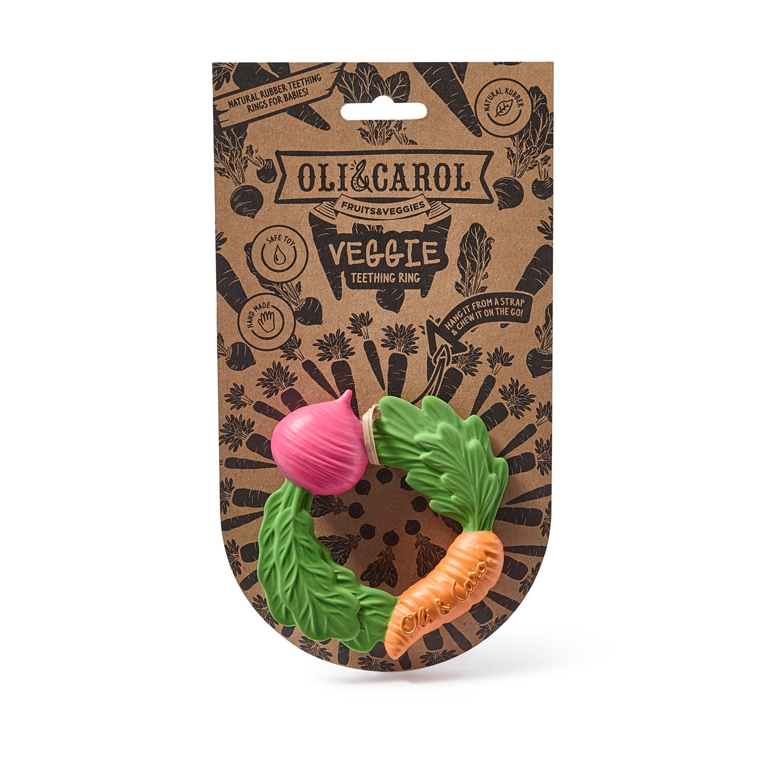 OLI&CAROL Veggie Teething Ring