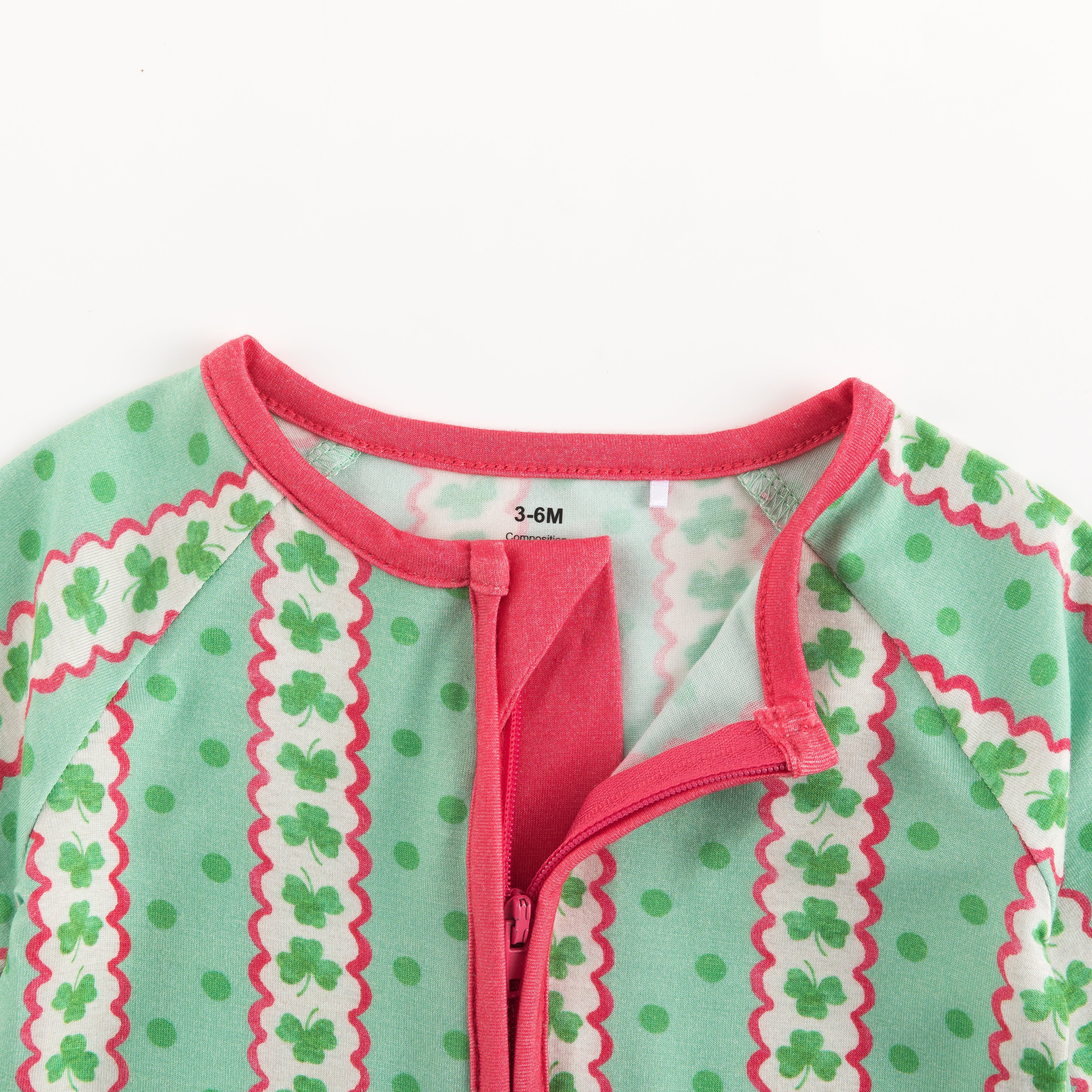 Lucky Clovers (convertible Zip Footies)