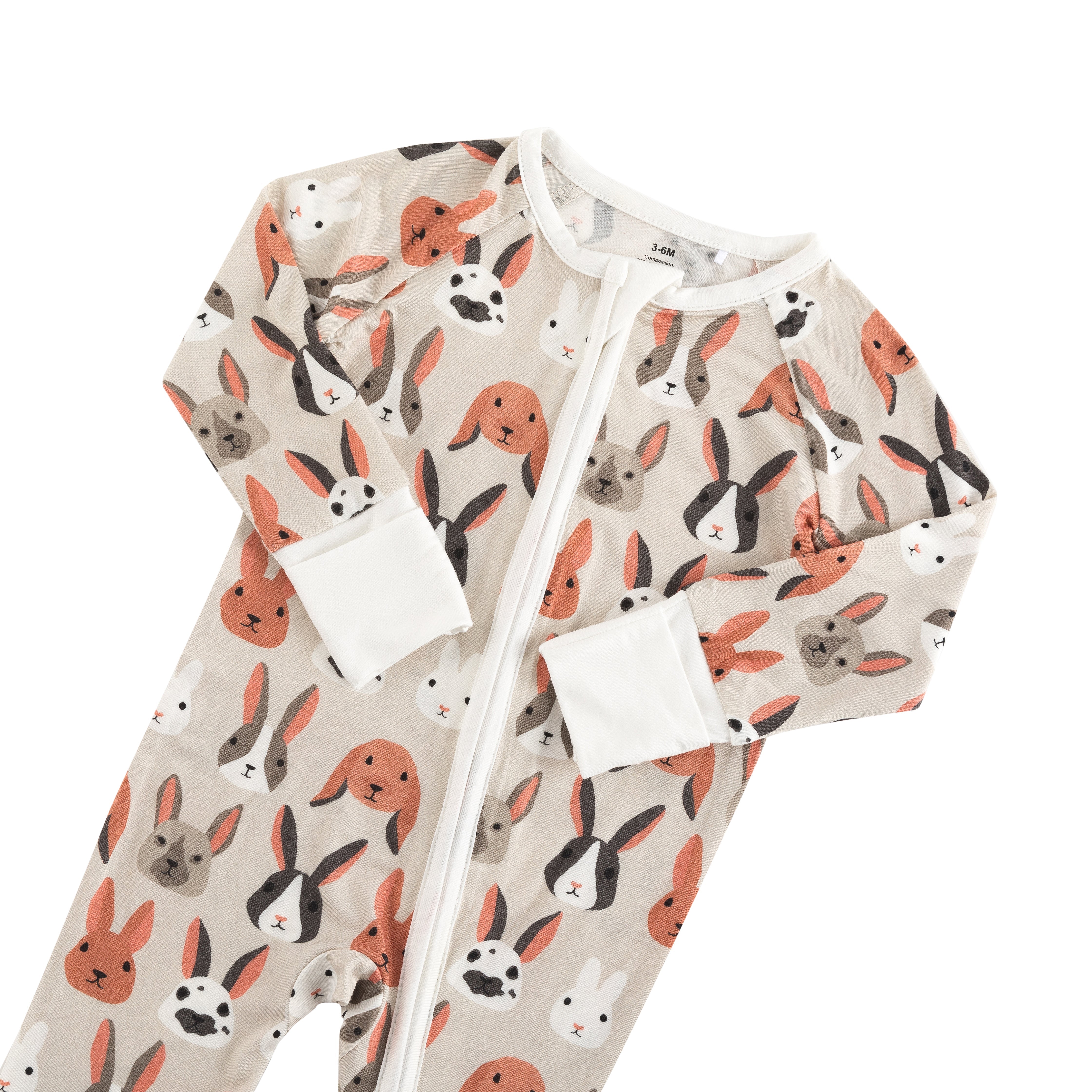 Bunny Crew (convertible Zip Footies)