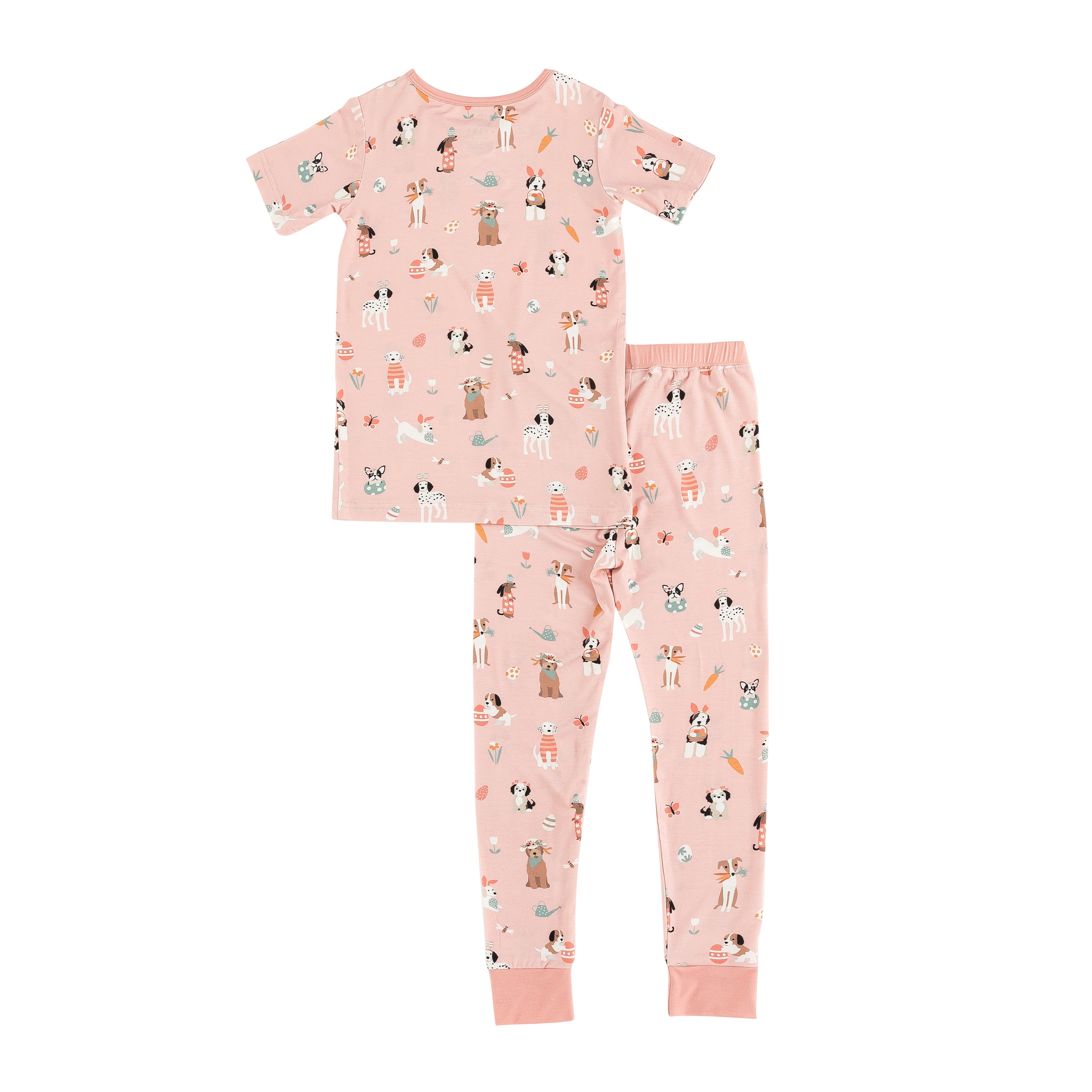 Puppy Egg Hunt (short Sleeve Pj) - Pink