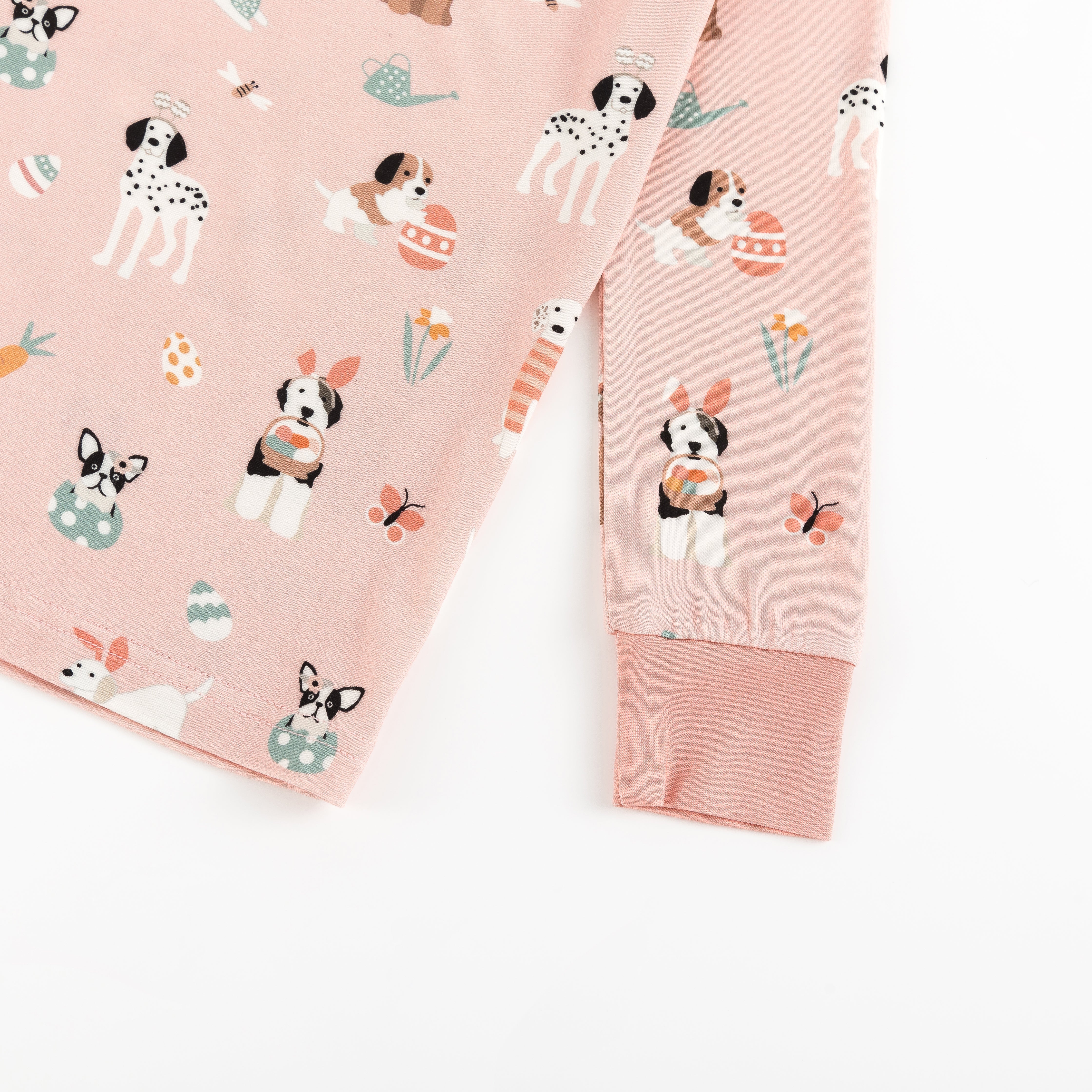 Puppy Egg Hunt (long Sleeve Pj) - Pink