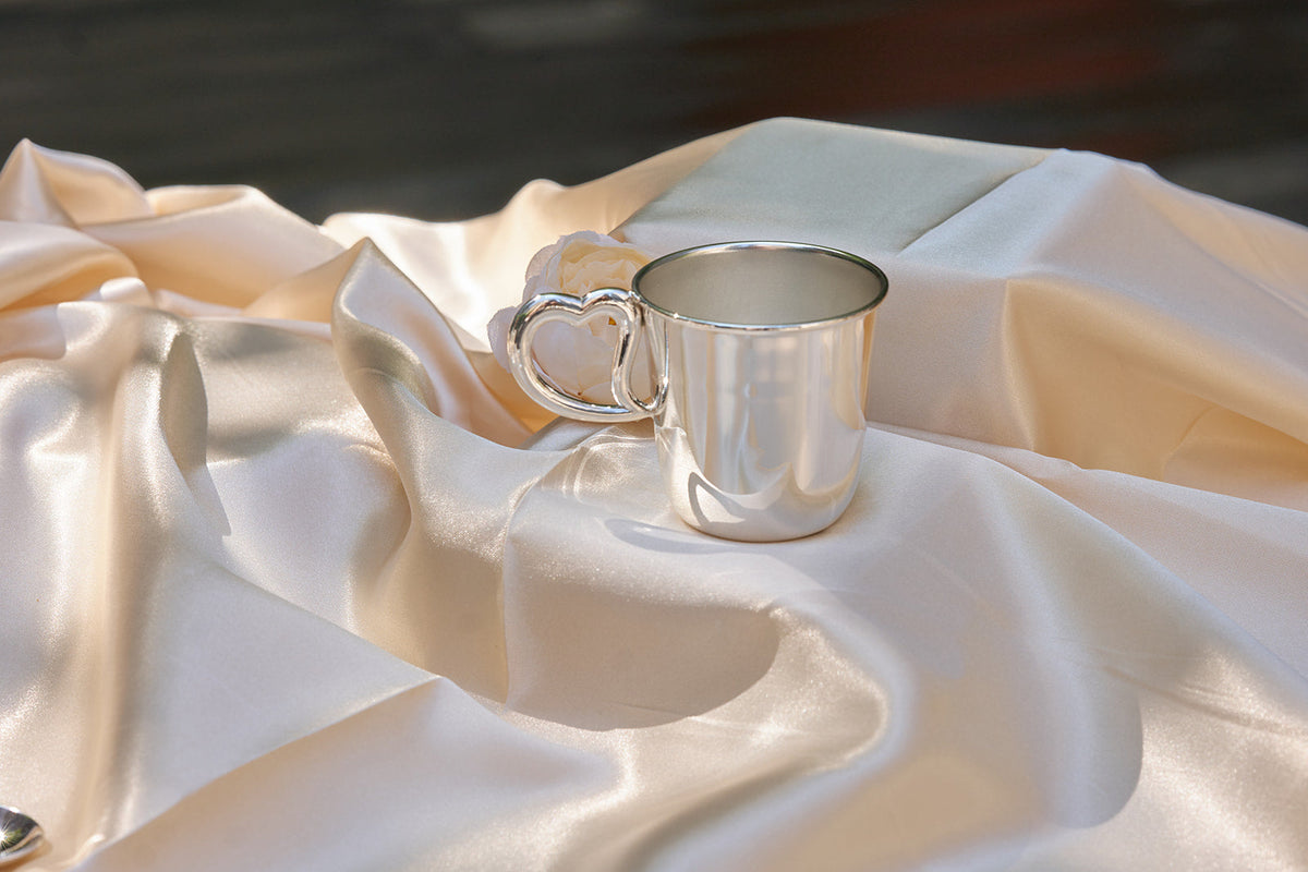 Krysaliis Sterling Silver Baby Cup - Heart