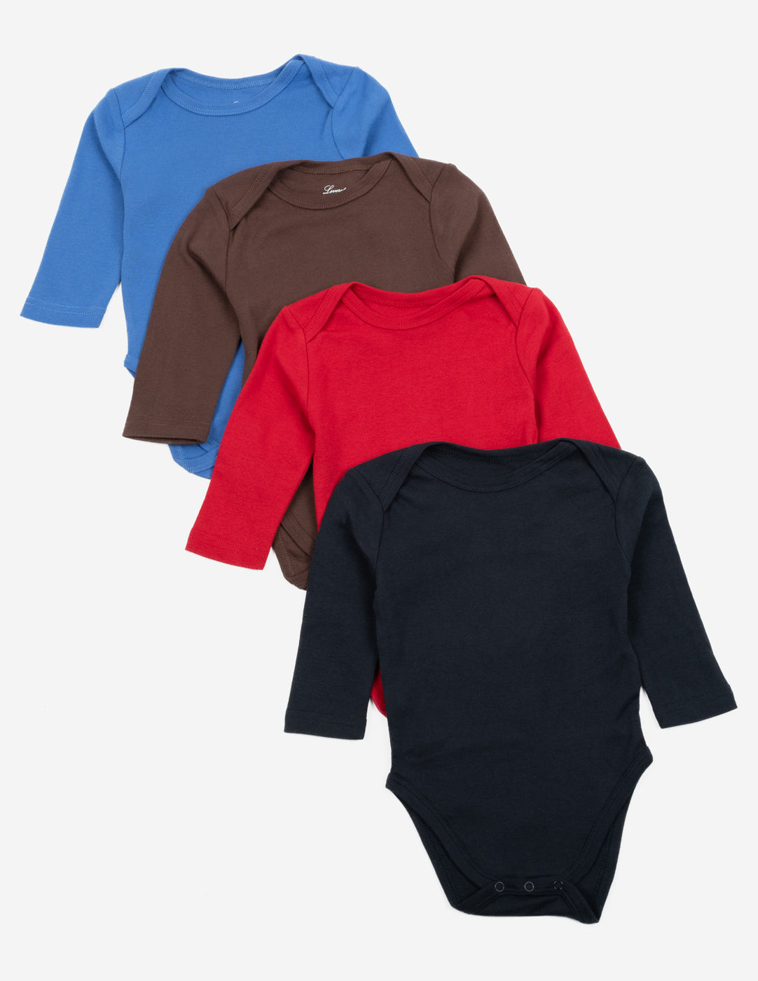 Baby Cotton Long Sleeves Bodysuits 4-pack