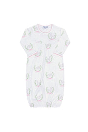 Pink Lamb Print Gown