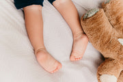 Jersey Knit Polyester Crib Sheet In Herringbone Haven