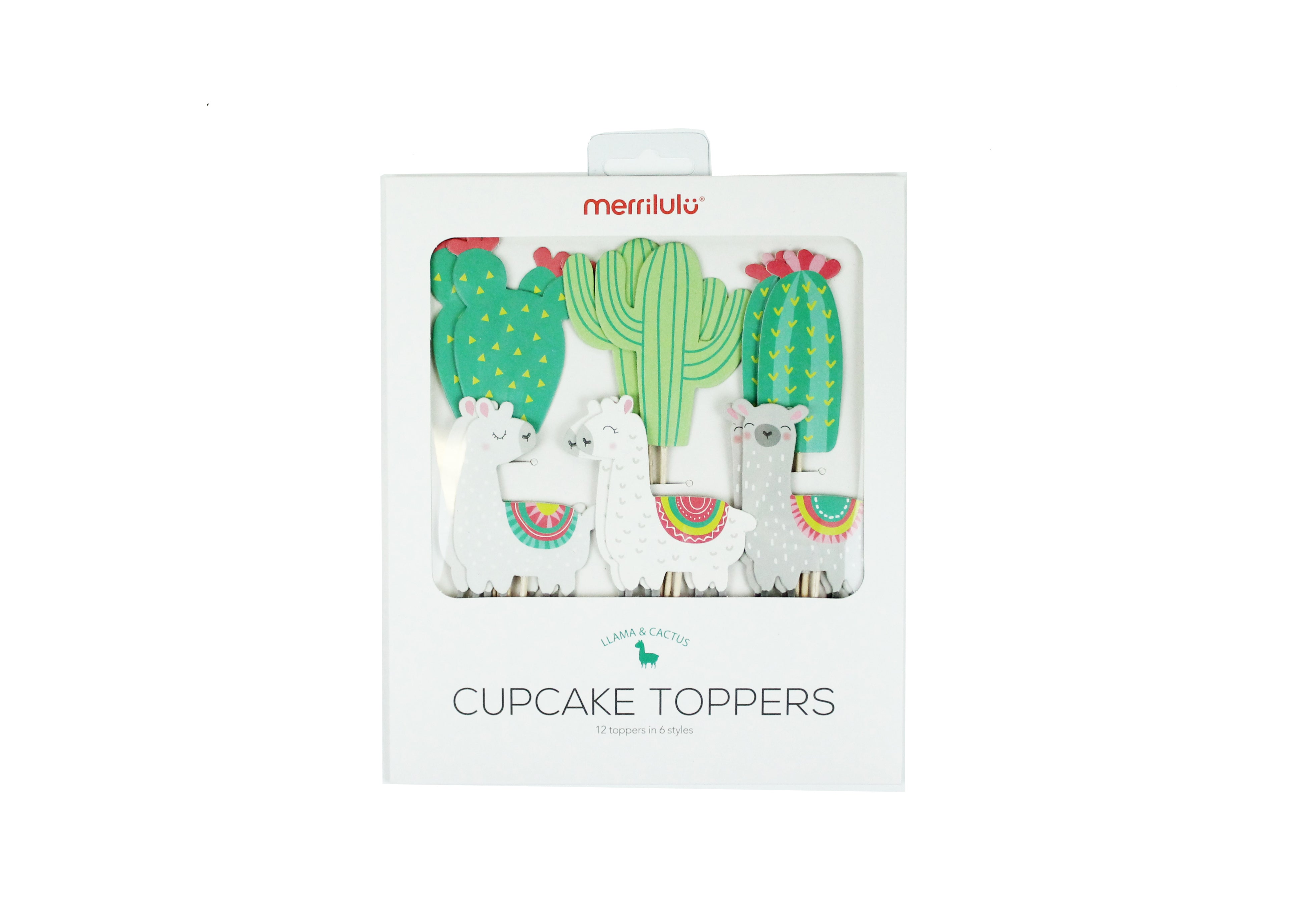 Llama Cupcake Toppers & Wrappers, 12 Ct