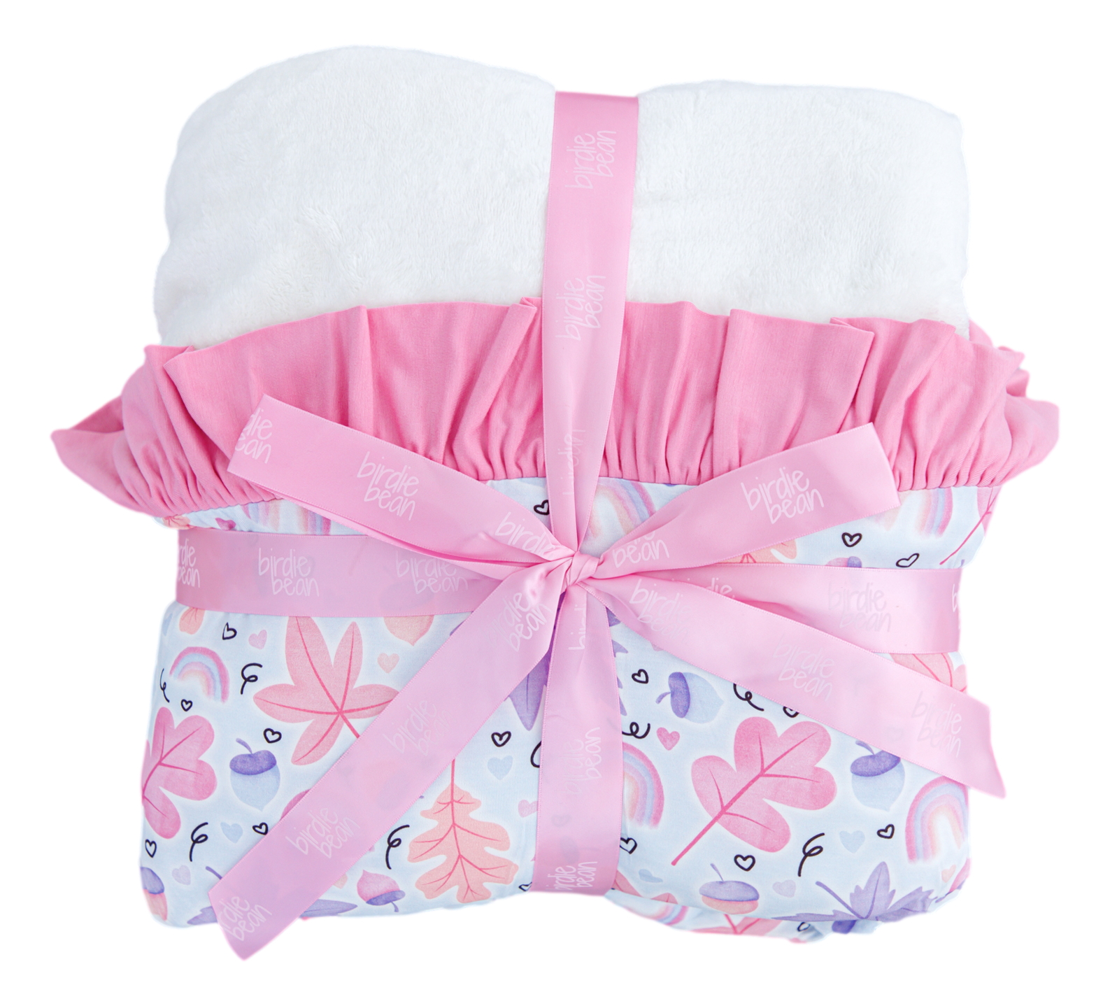 Laurel Ruffle Plush Birdie Blanket: Toddler