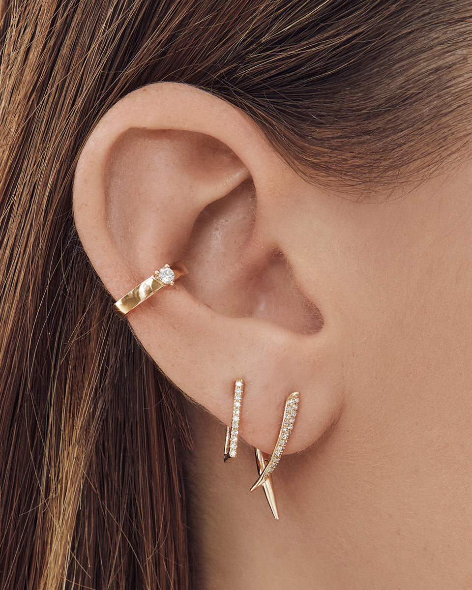 Diamond Claw Earrings