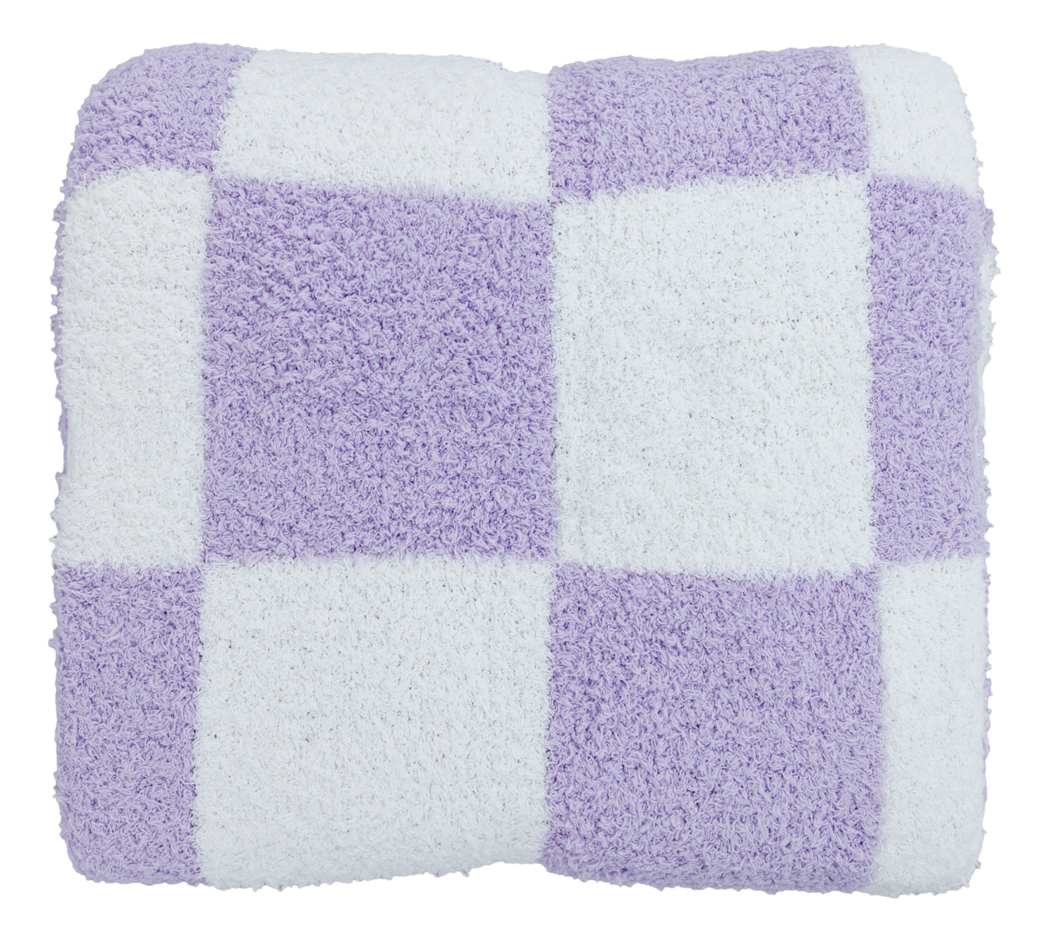 Lavender Check Microfiber Blanket- Toddler