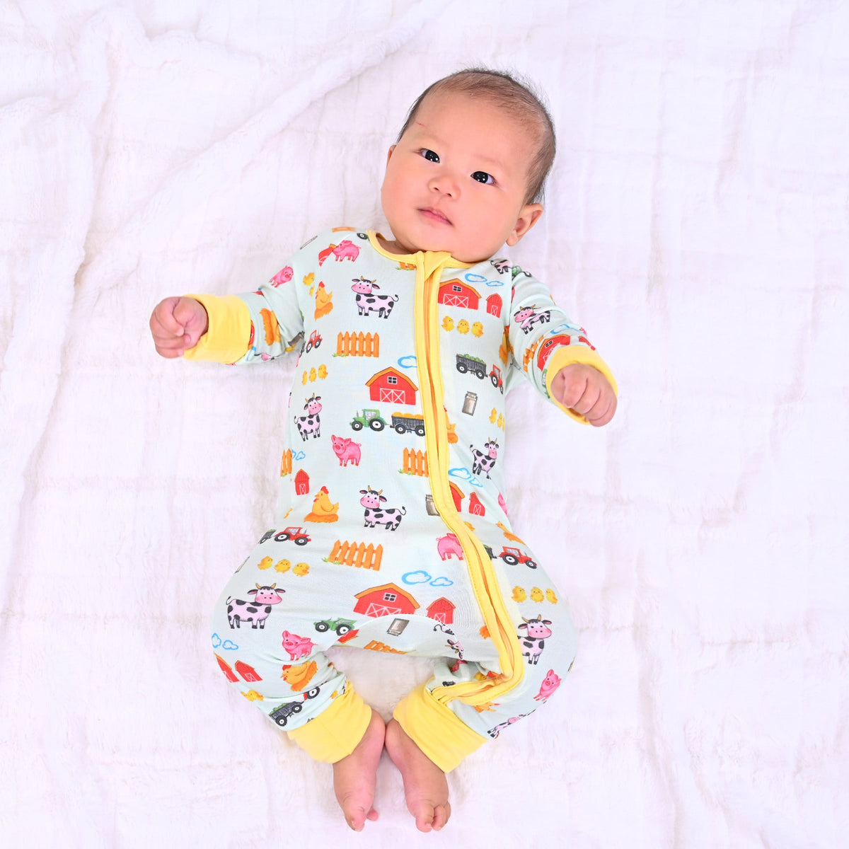 Little Barnyard Zipper One Piece Pajama