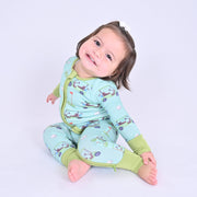 Golf A Round Zipper One Piece Pajama