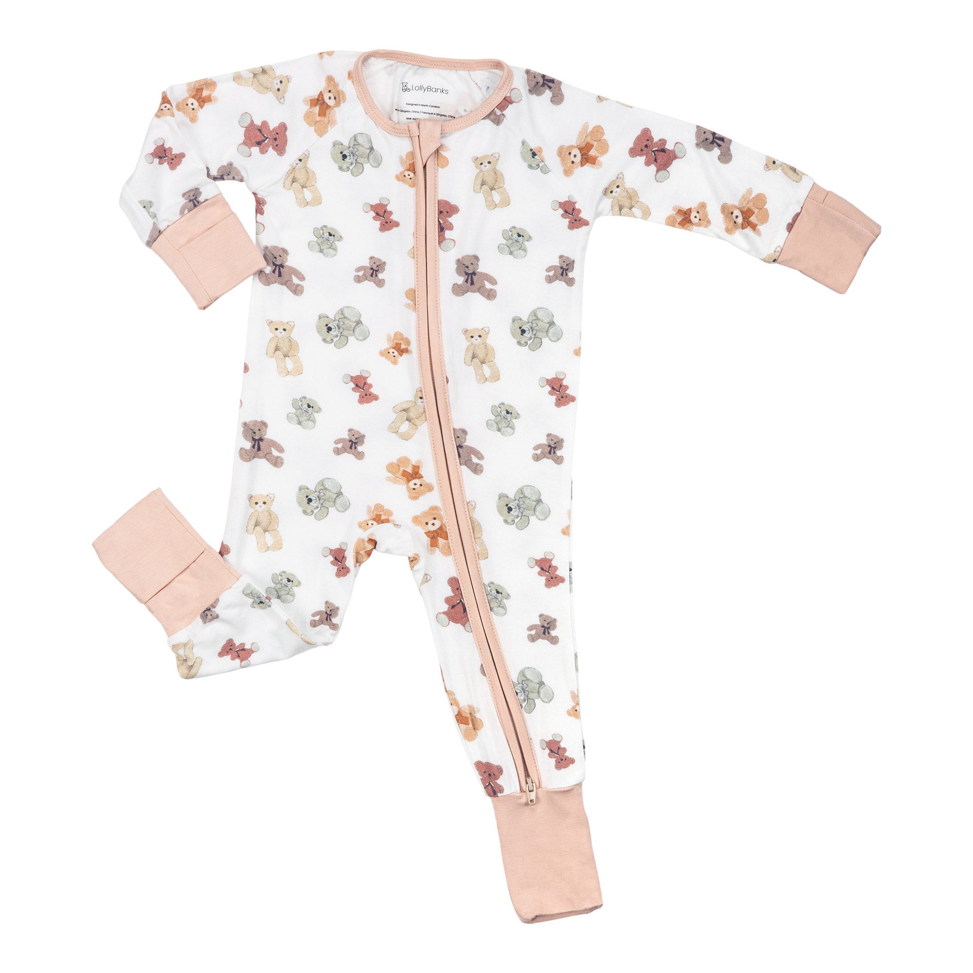 Bear Hugs Zipper One Piece Pajama