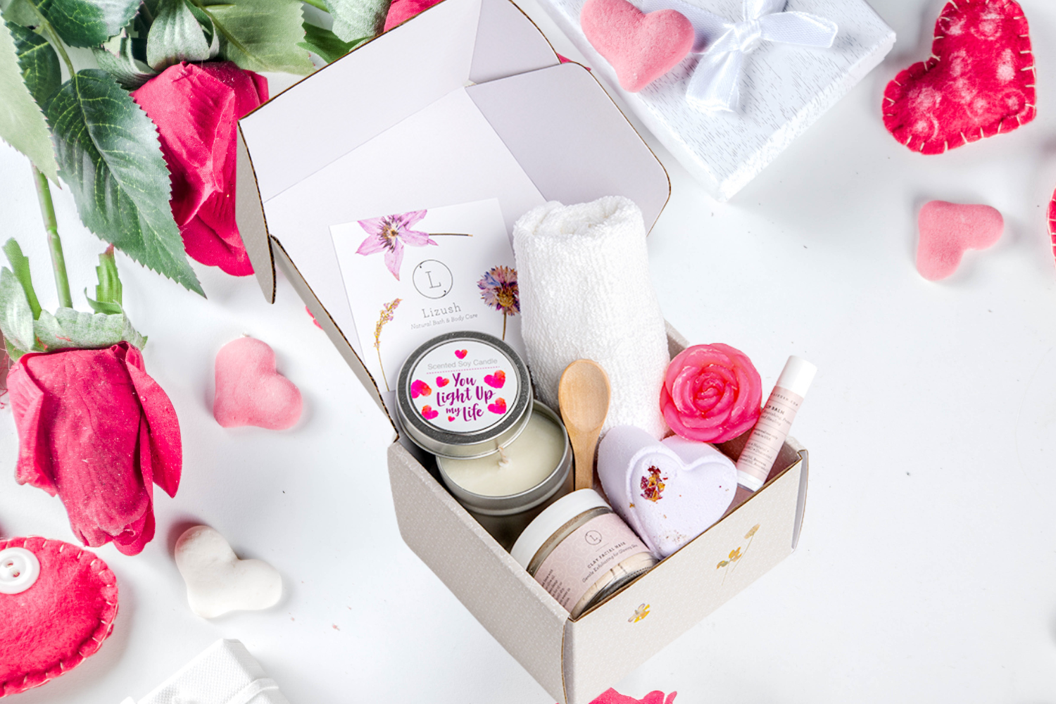Cute Love Special Gift Box, Natural Skincare Gift Box, Mother's Day Gift, Bff, Sister