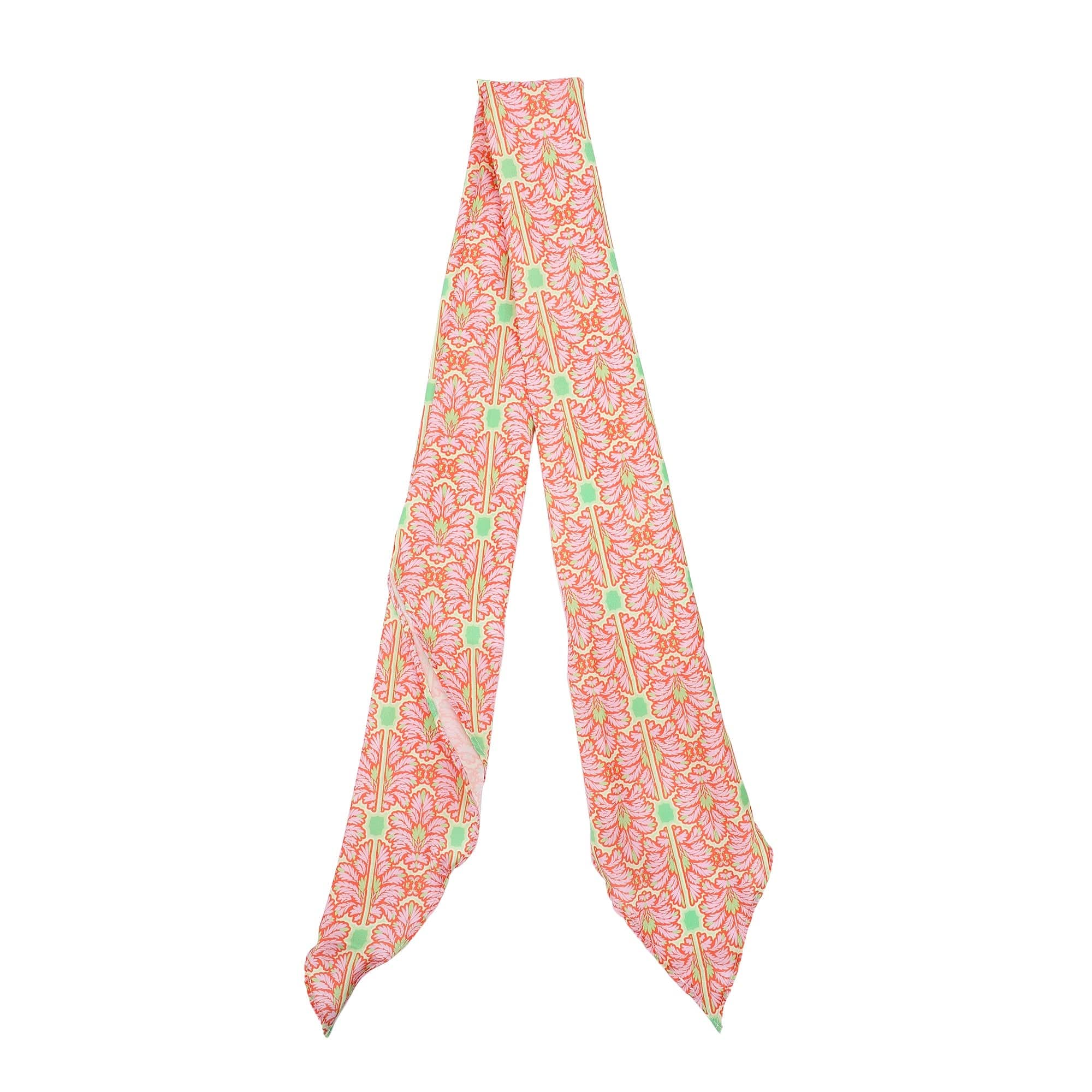 Pink Palm Satin Anything Scarf