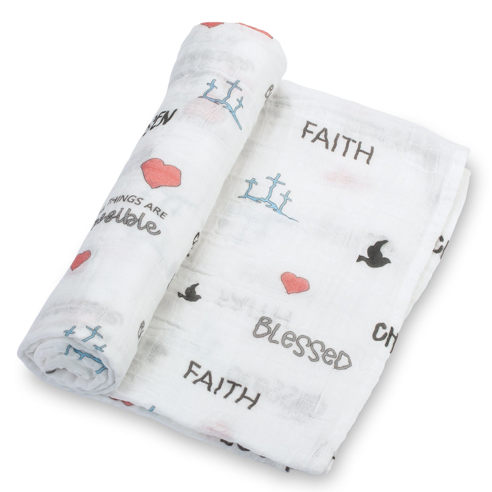 All Things Are Possible Swaddle Blanket