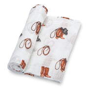 Life Is Better In Boots Swaddle Blanket