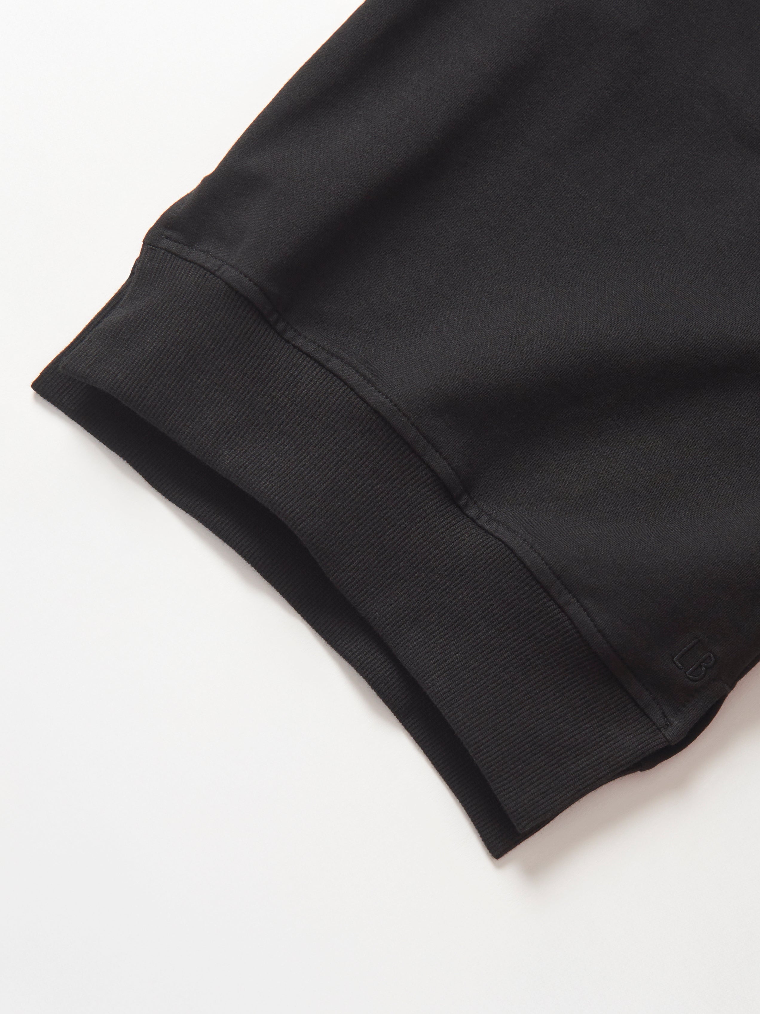 Side Checkered Pullover - Black