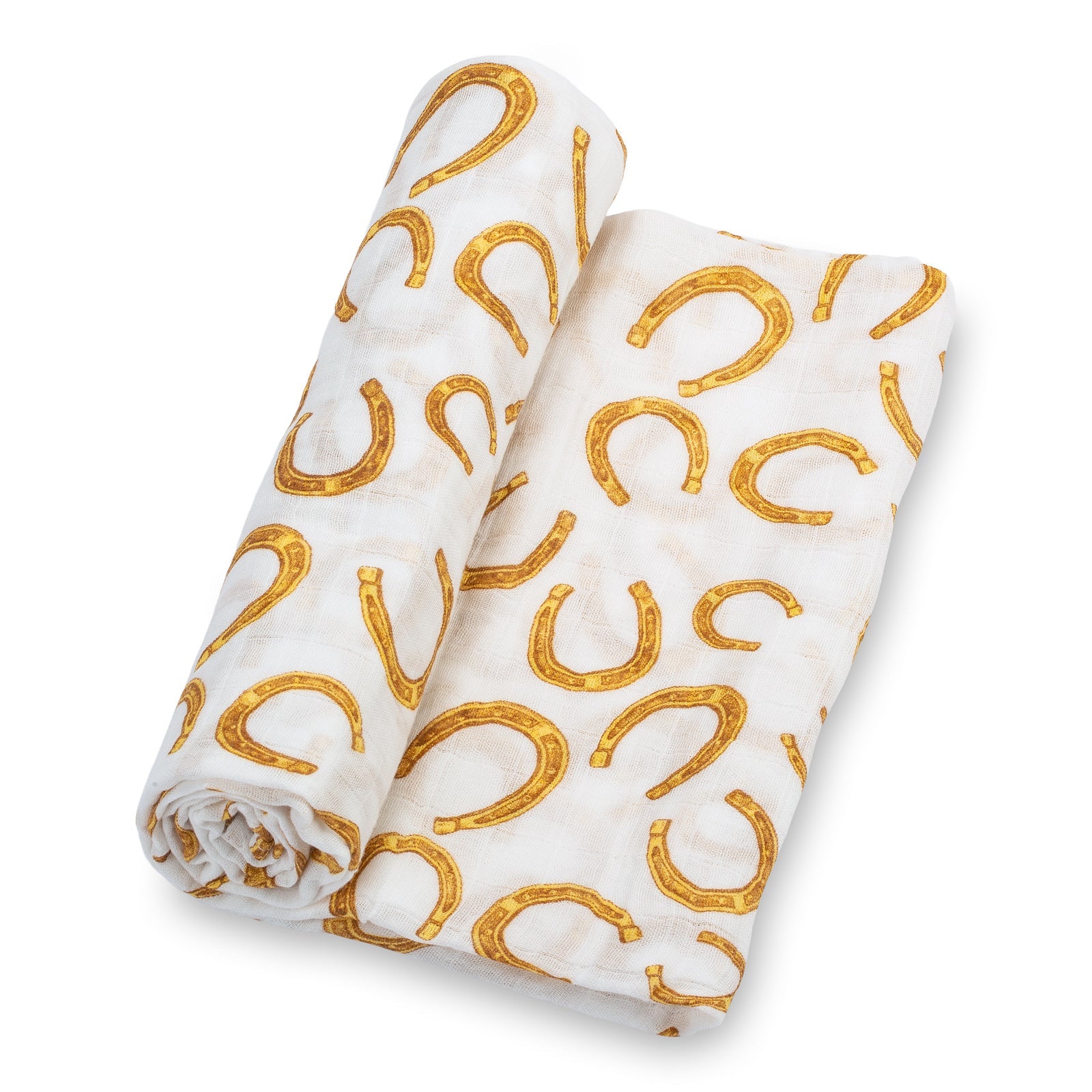 Lucky Horseshoe Swaddle Blanket