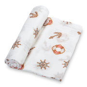 Ships Ahoy Swaddle Blanket