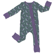Leia Turtles Bamboo Ruffle Convertible Footie (pre-order)