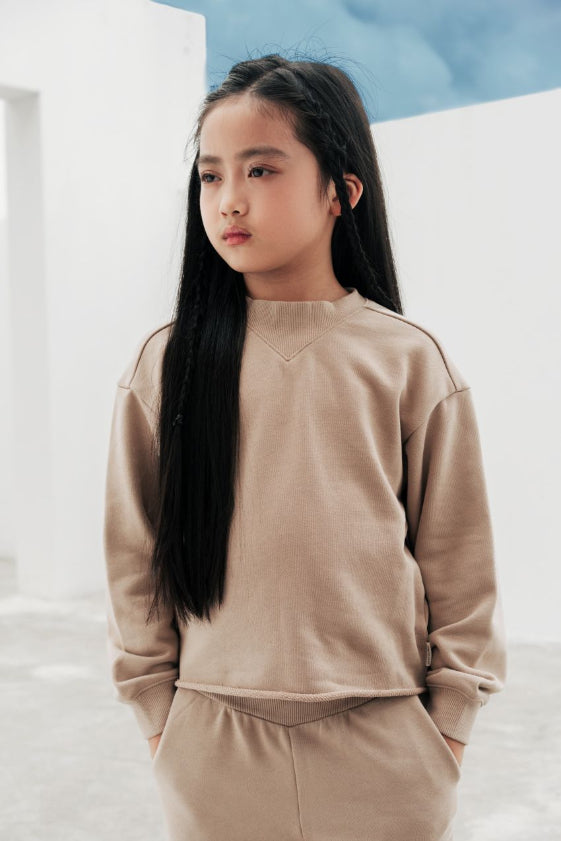 Organic Cotton Cropped Sweatshirt